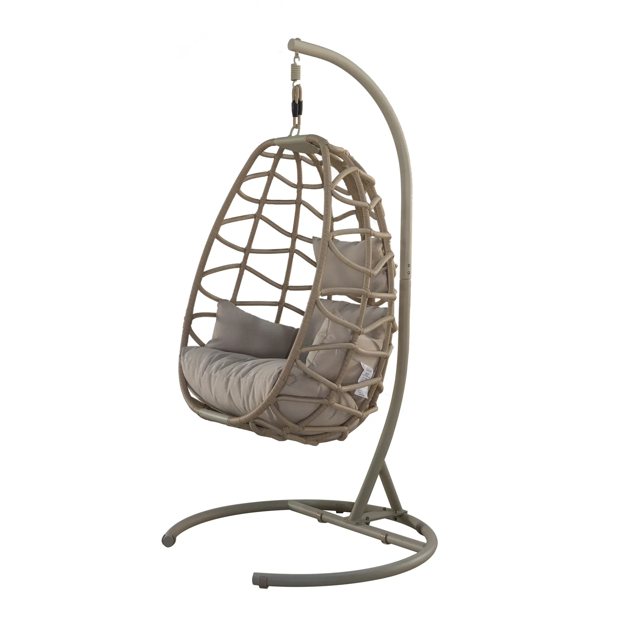 Bew Beige Single Basket Patio Chair-2