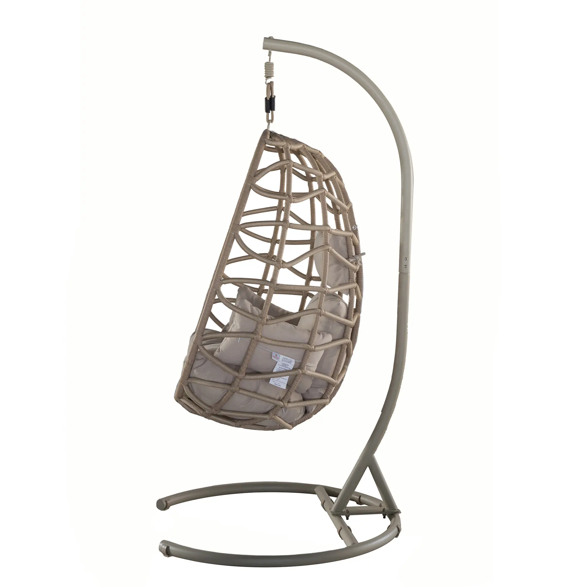 Bew Beige Single Basket Patio Chair-3