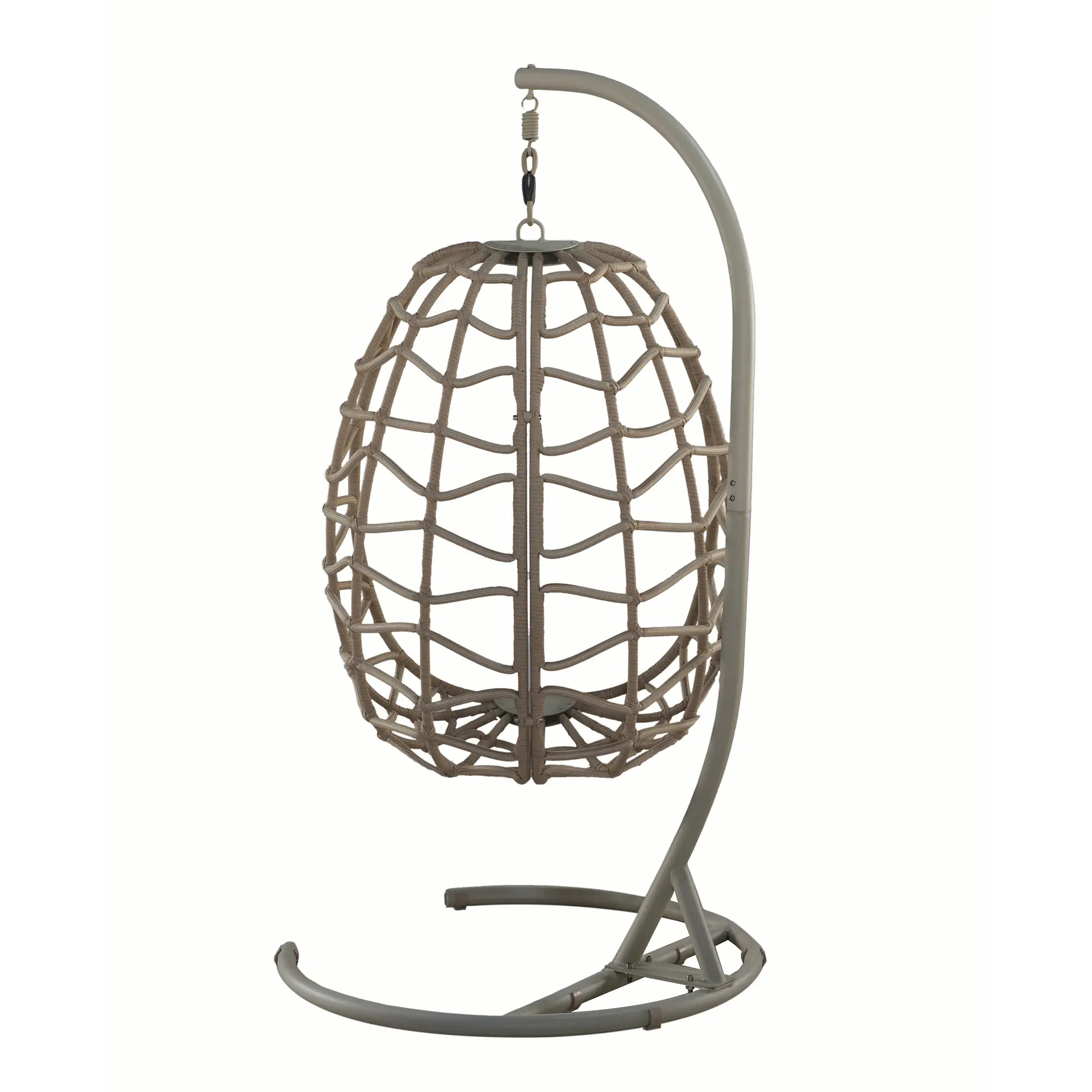 Bew Beige Single Basket Patio Chair-6