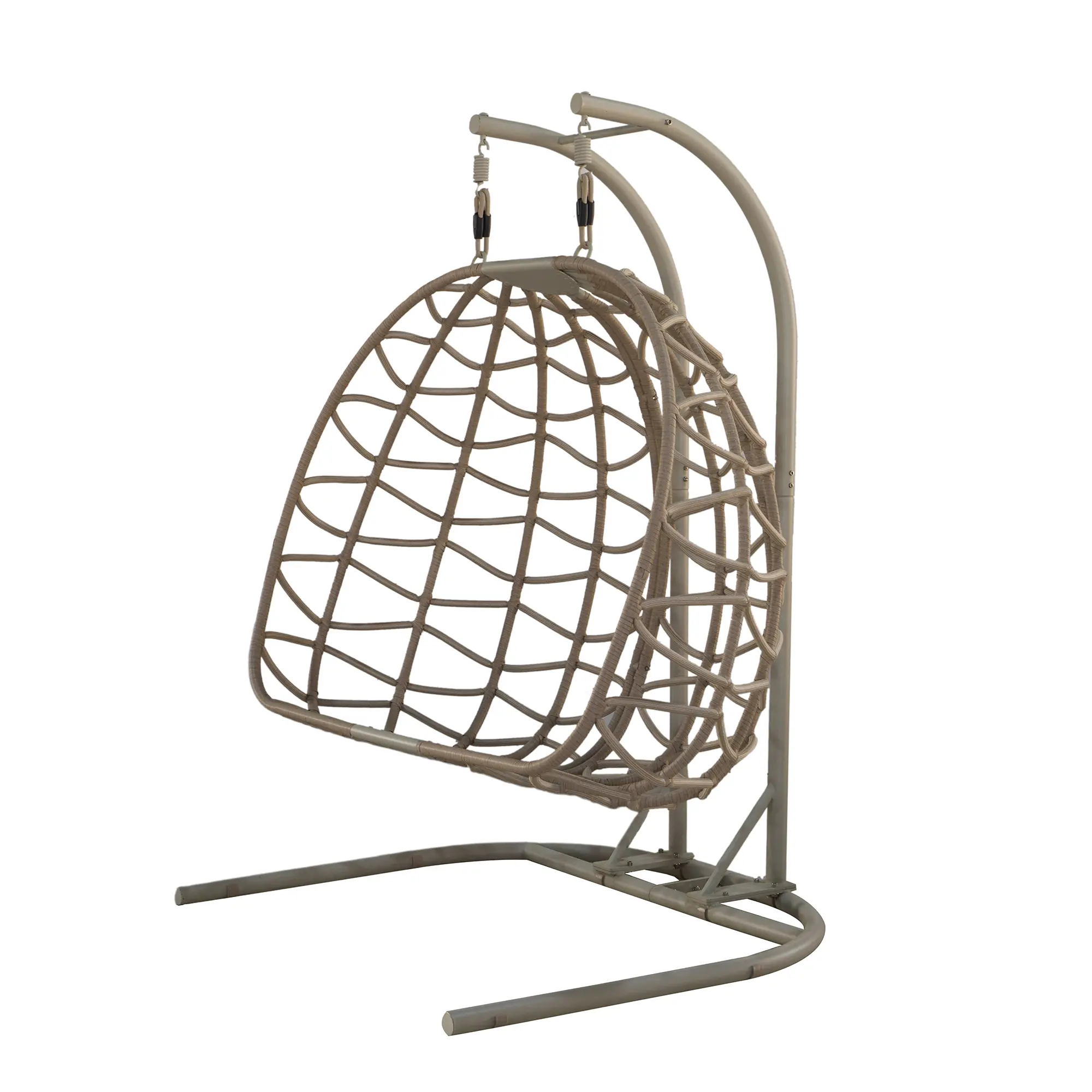 Bew Beige Double Basket Patio Chair-8