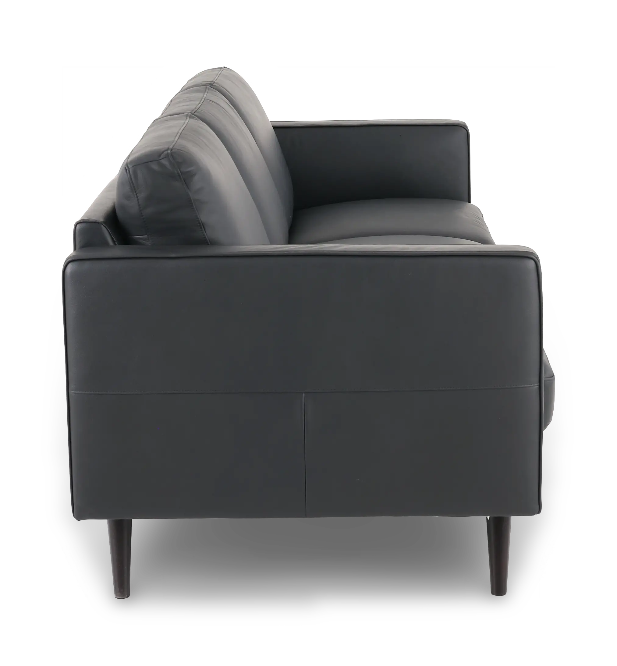 C092-064/A0D5 Destrezza Black Leather Sofa-5