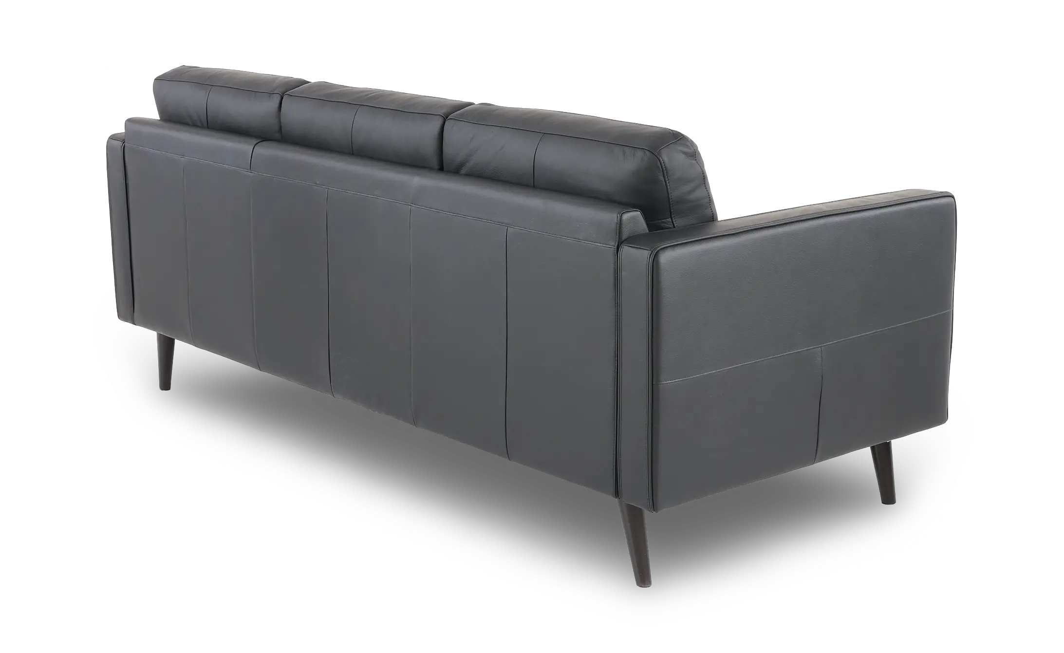 C092-064/A0D5 Destrezza Black Leather Sofa-6