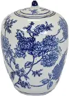 12 Blue and White Jar with Lid