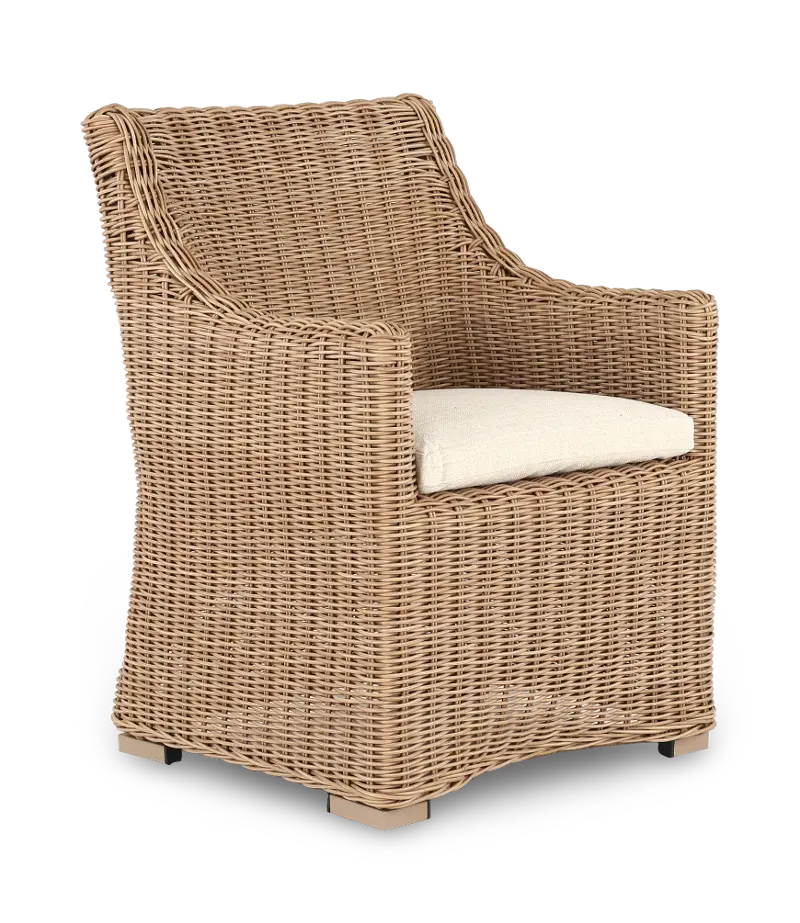 Huntington Latte Brown Patio Dining Armchair