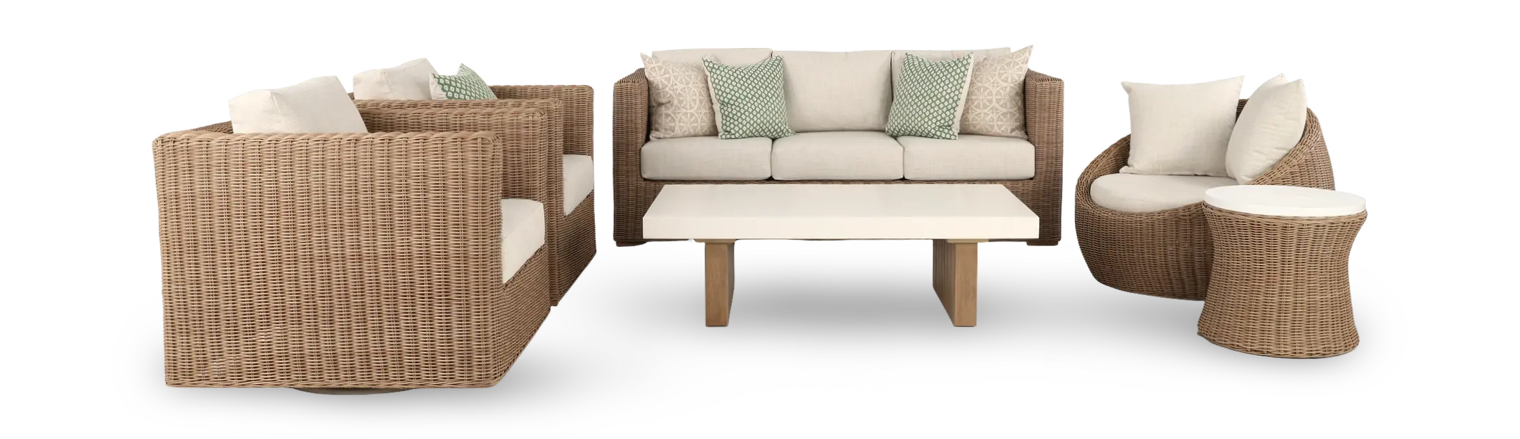 Huntington Beige Patio Sofa-11