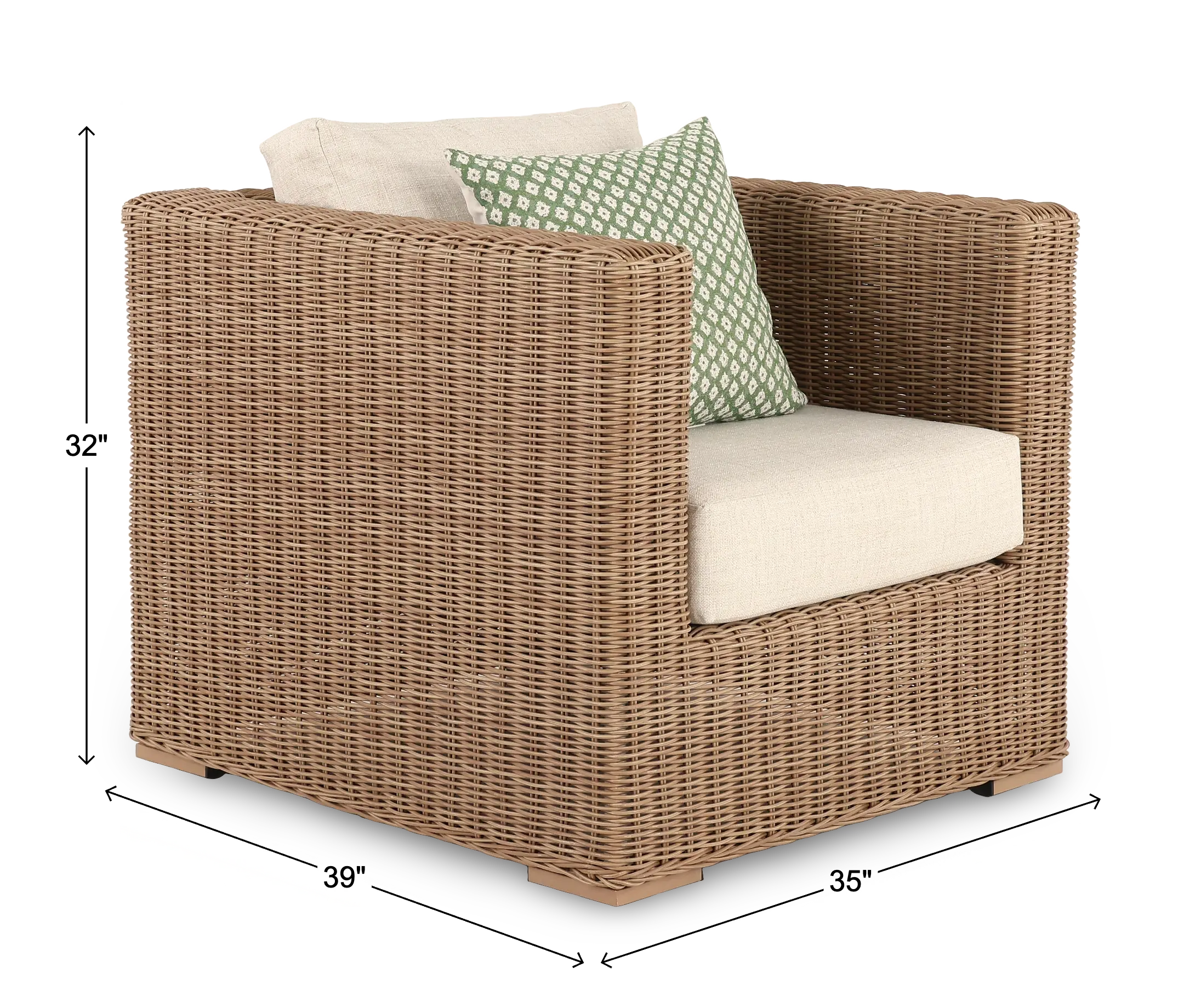 Huntington Beige Patio Lounge Chair-3
