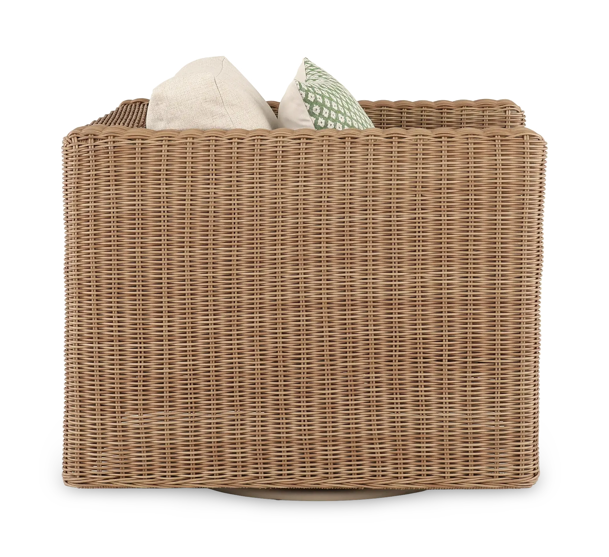 Huntington Beige Patio Swivel Lounge Chair-5