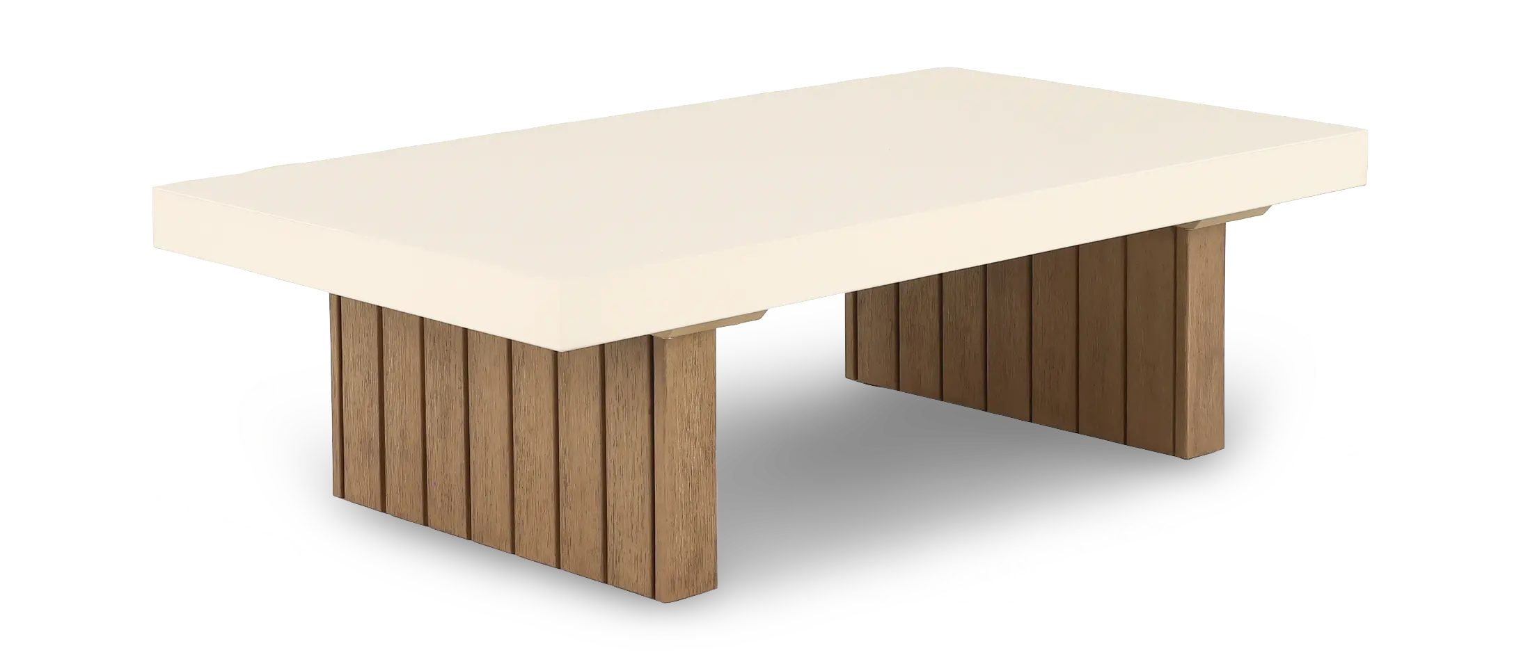 Huntington Beige Patio Coffee Table-1