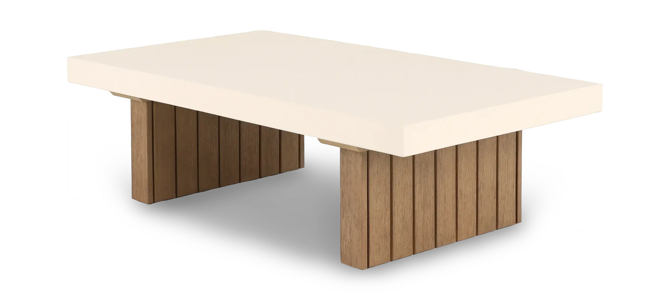 Huntington Beige Patio Coffee Table-4