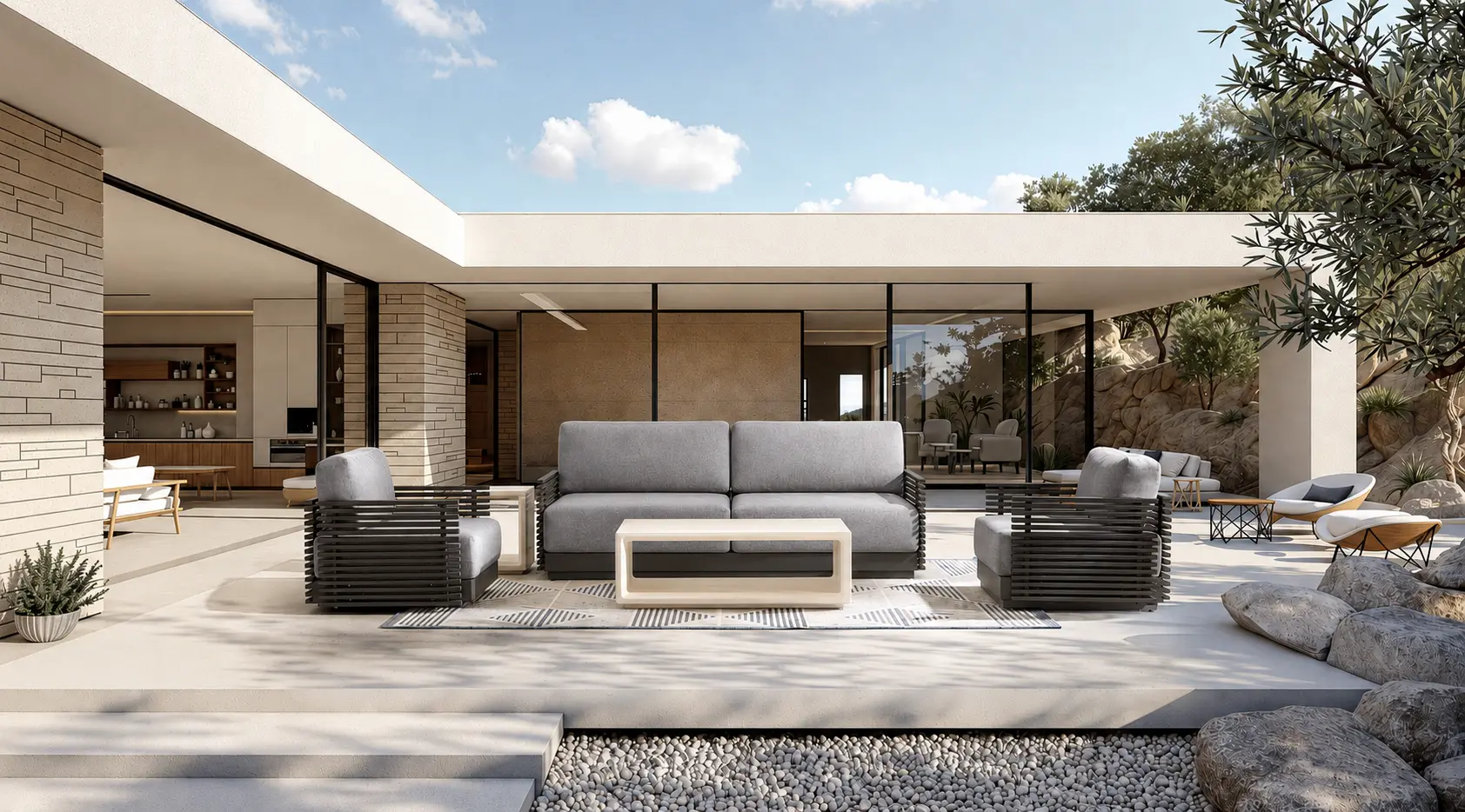 Monterey Black Patio Sofa-11