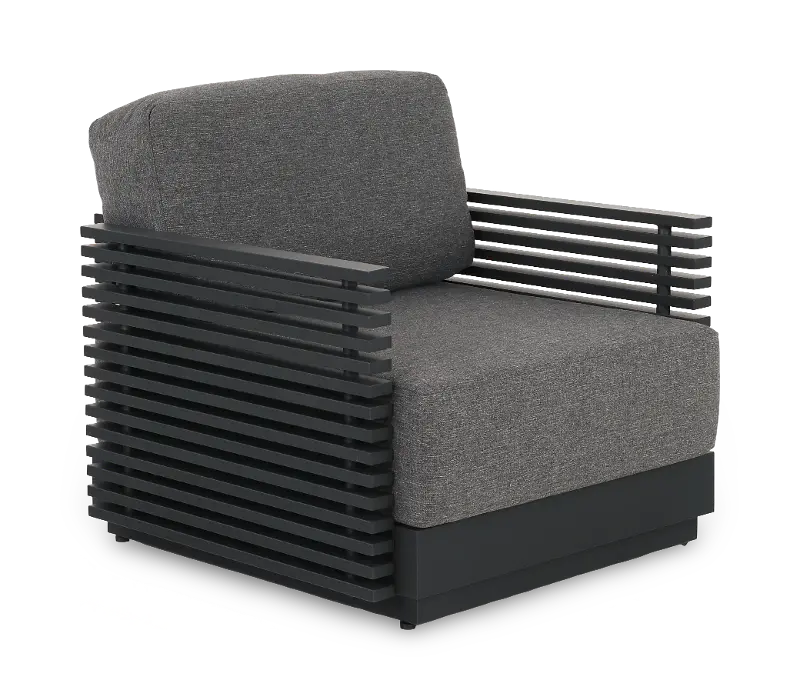 Monterey Black Patio Lounge Chair