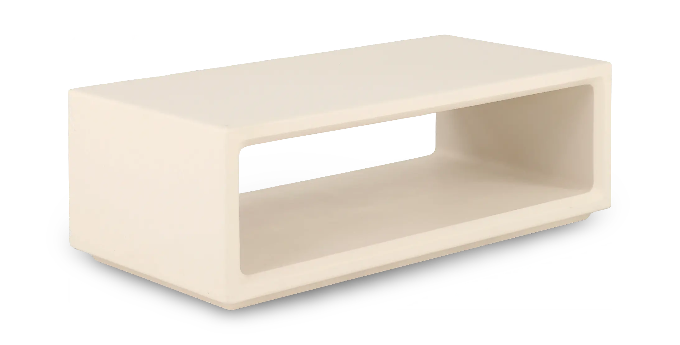 Monterey White Patio Coffee Table-1