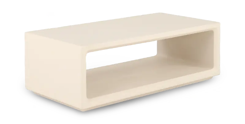 Monterey White Patio Coffee Table