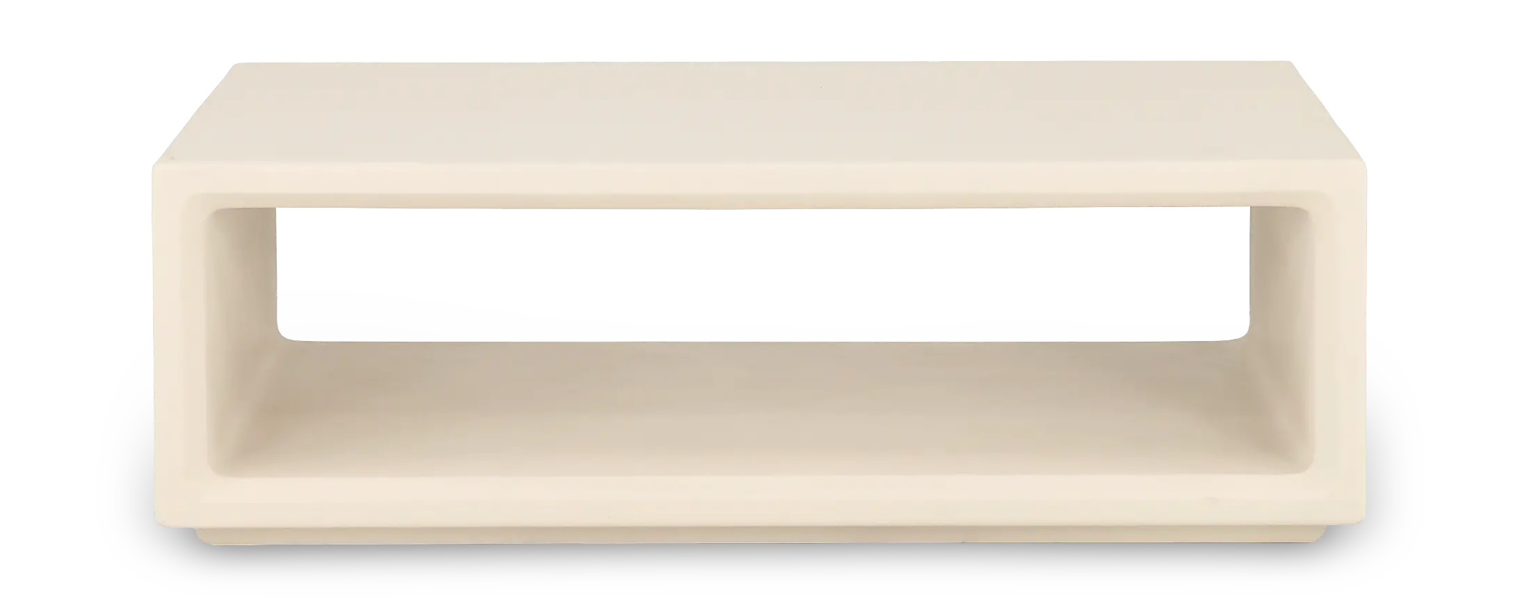 Monterey White Patio Coffee Table-4
