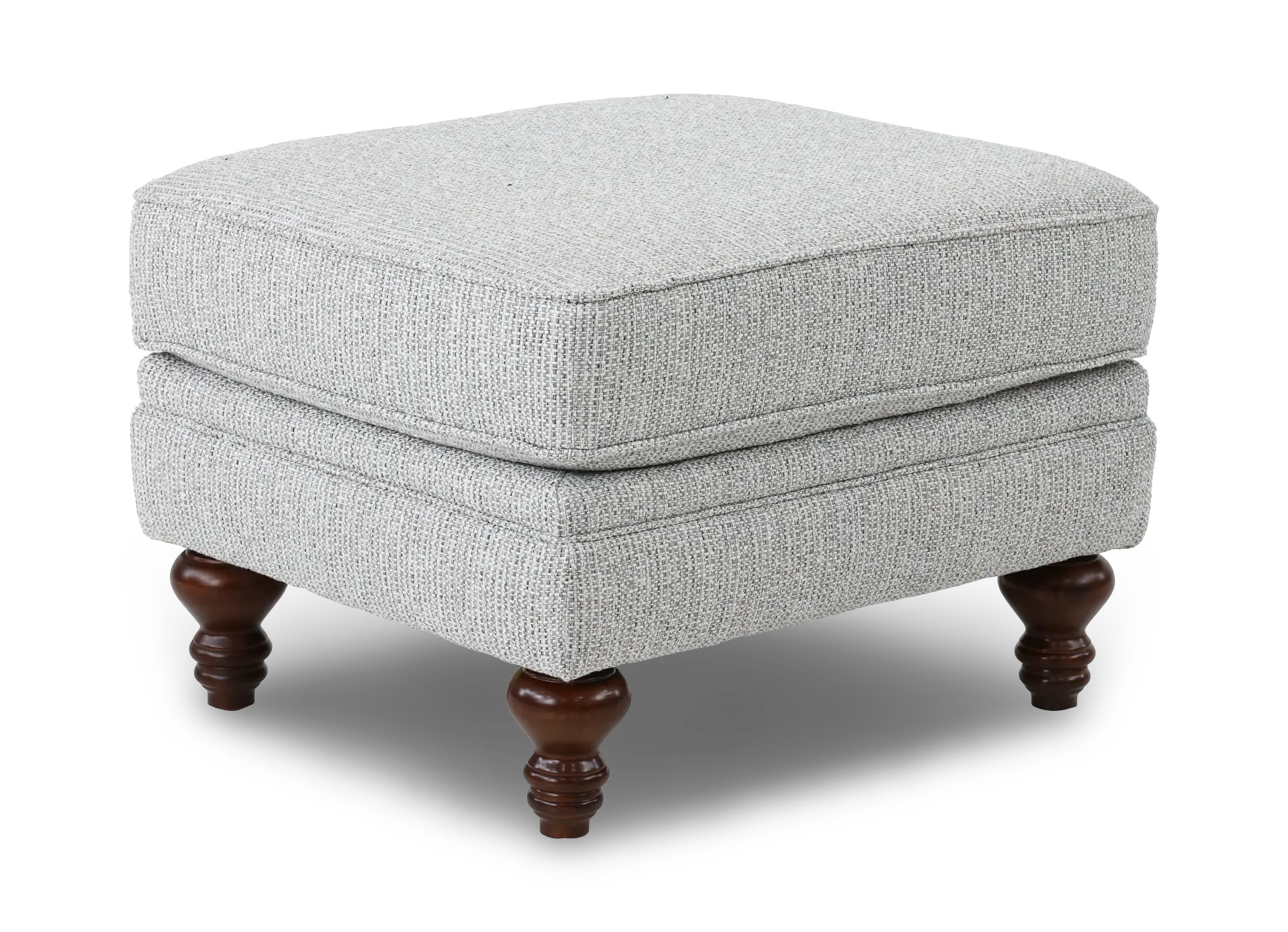 Drayton Gray Ottoman-1
