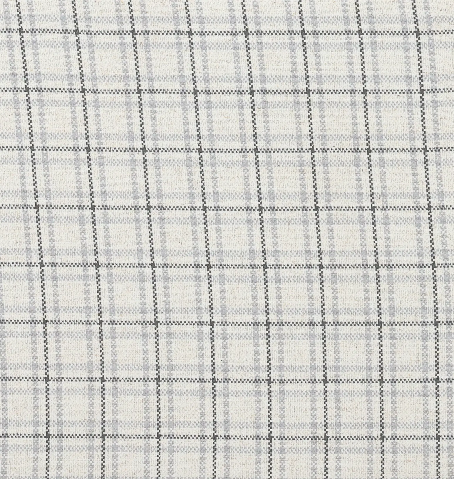 Nessa Off-White Plaid Ottoman-7