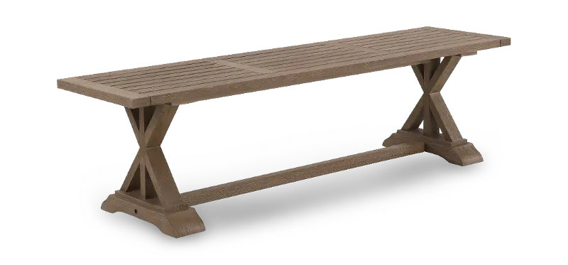 Maldives Brown Patio Dining Bench