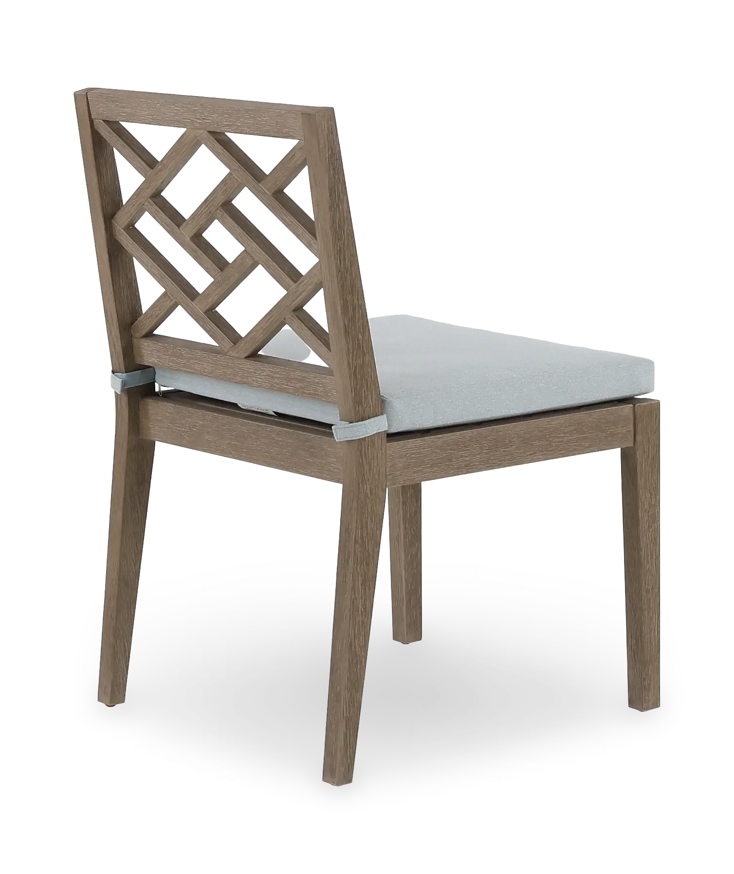 Maldives Brown and Light Blue Patio Dining Side Chair-6
