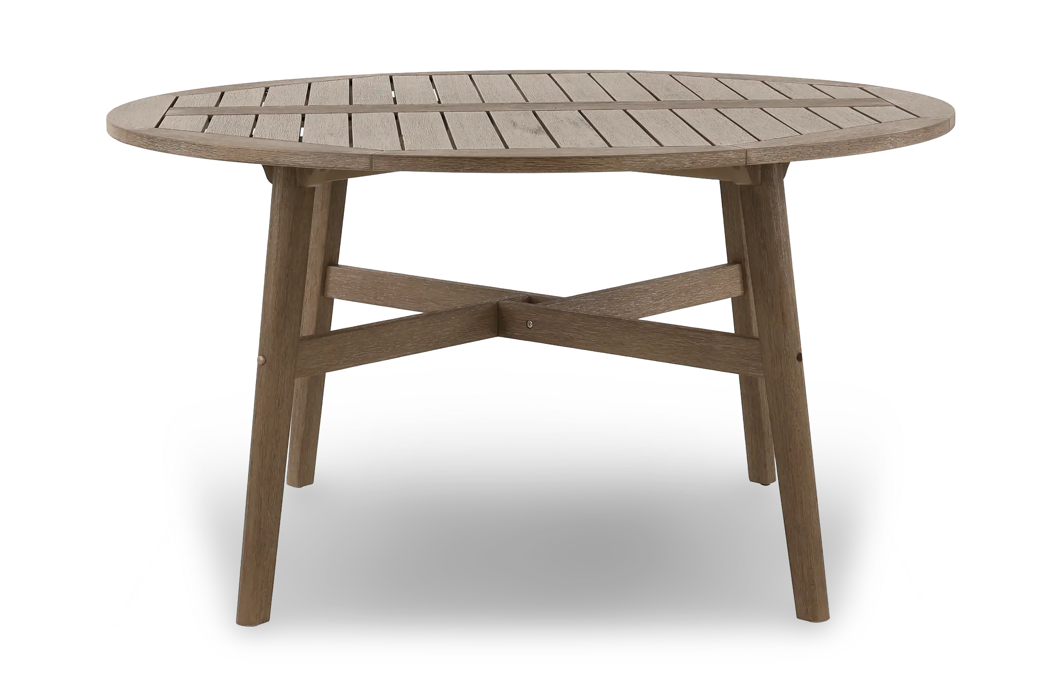 Maldives Brown Round Patio Dining Table-1