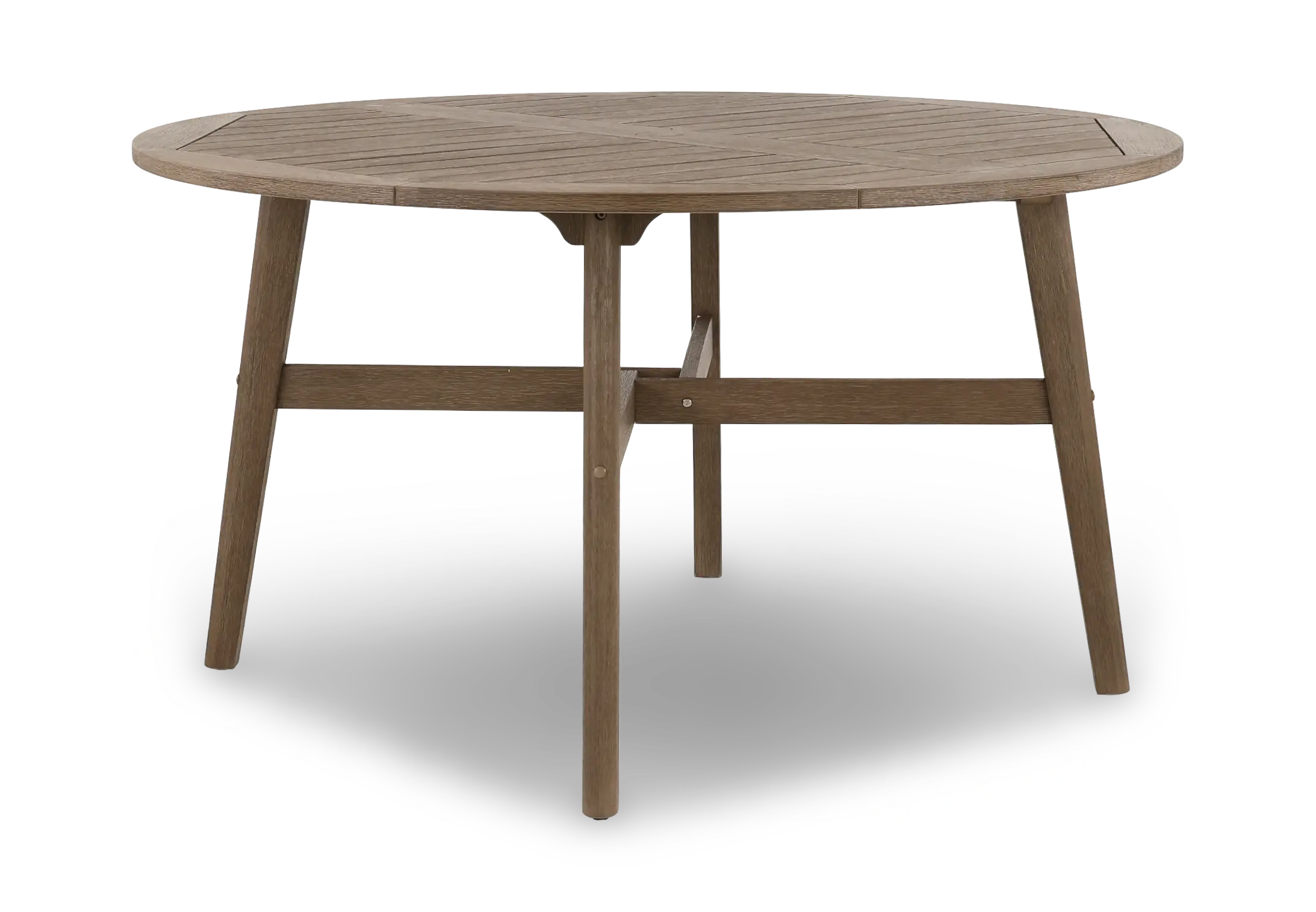 Maldives Brown Round Patio Dining Table-4