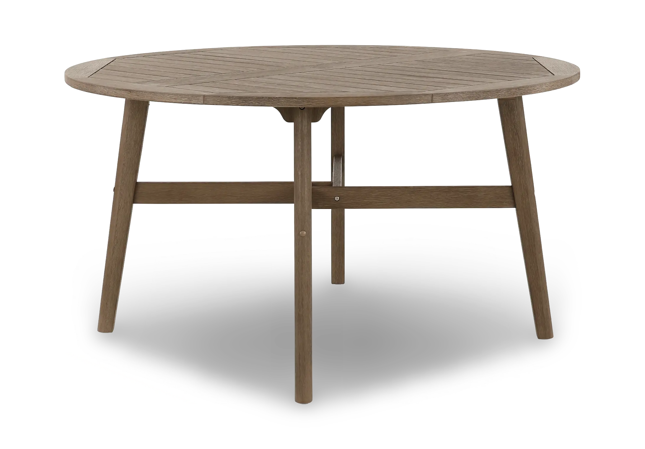 Maldives Brown Round Patio Dining Table-5