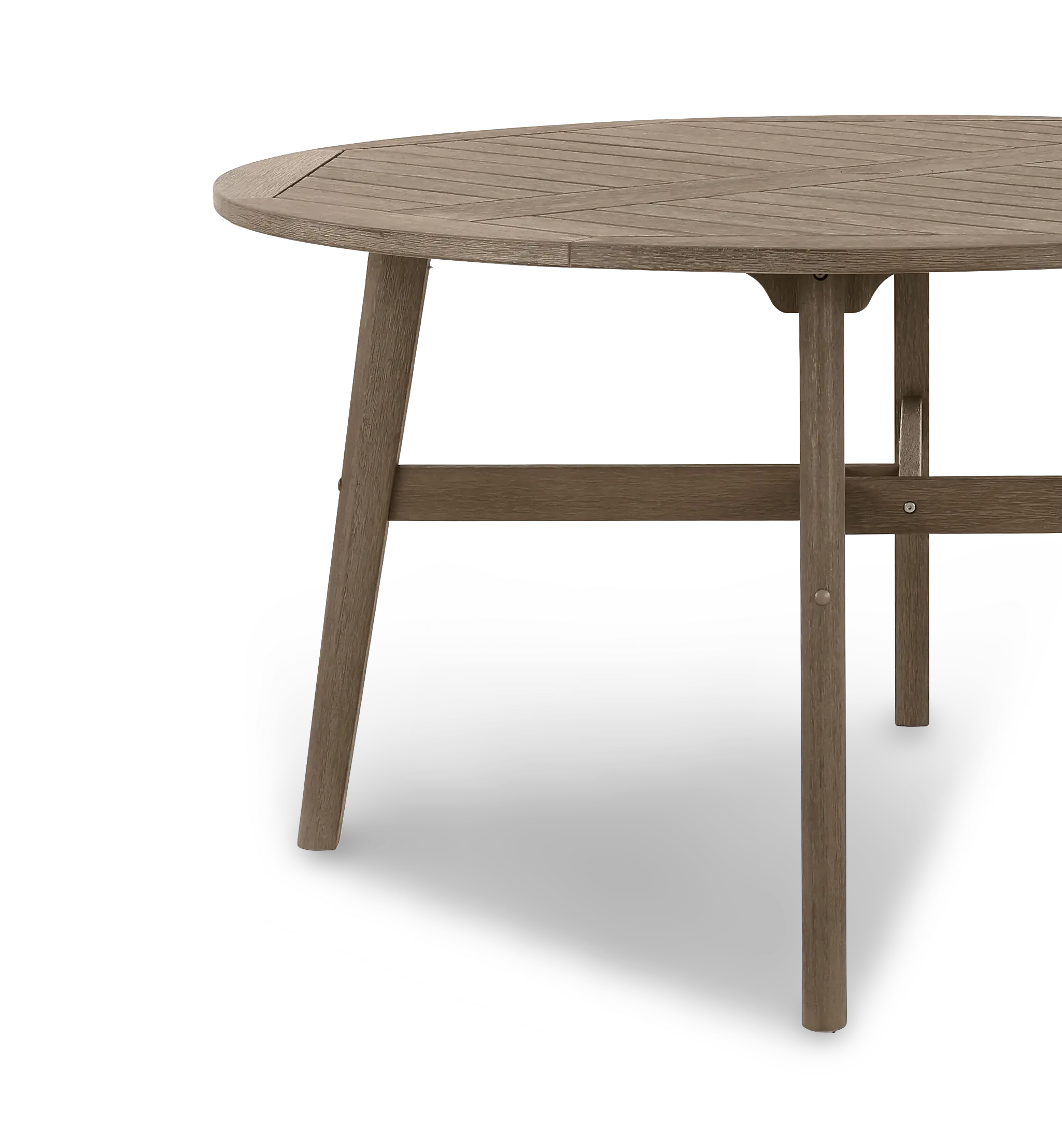 Maldives Brown Round Patio Dining Table-6