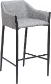 Andover Slate Gray Upholstered Barstool