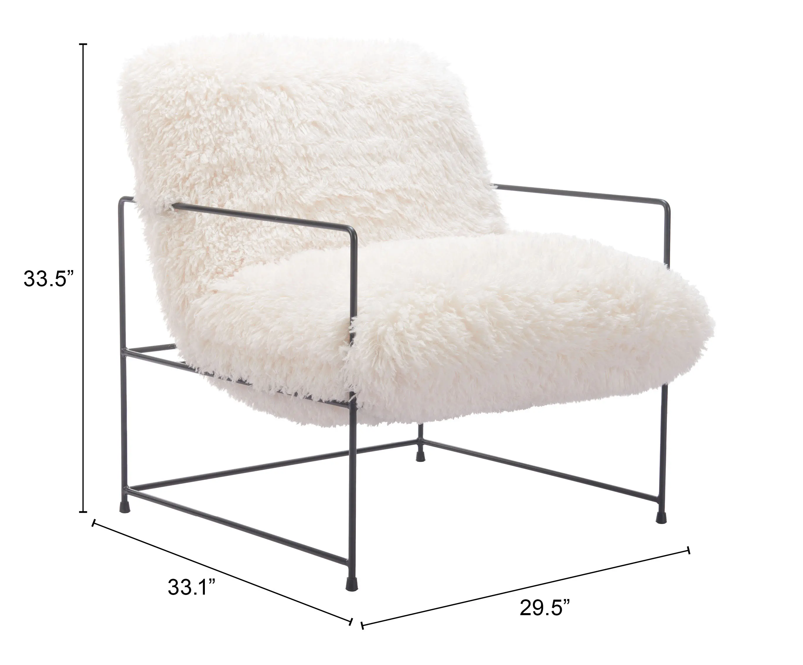 Pelut Accent Chair White-6