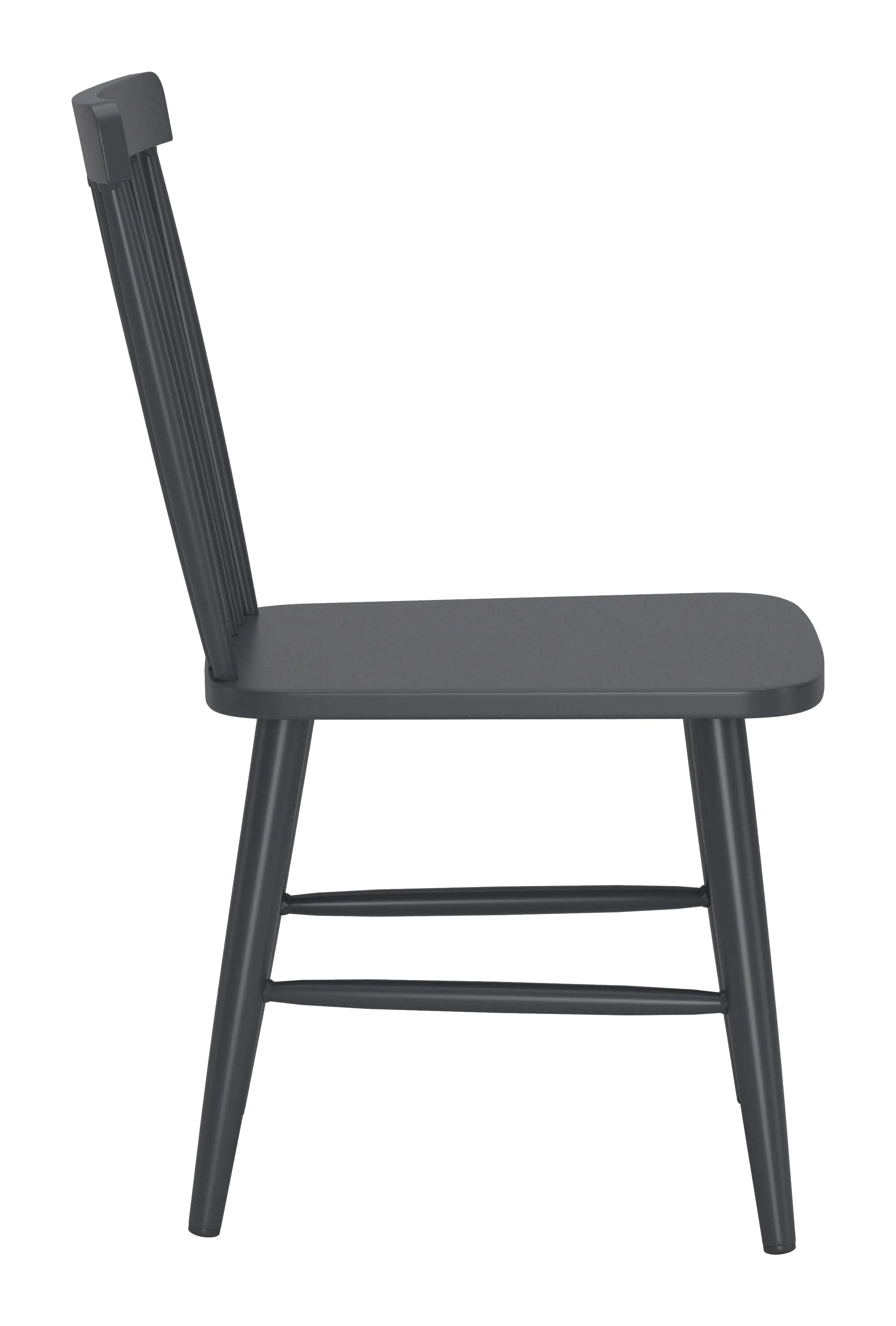 Zeilen Black Metal Patio Dining Chair, Set of 2-4
