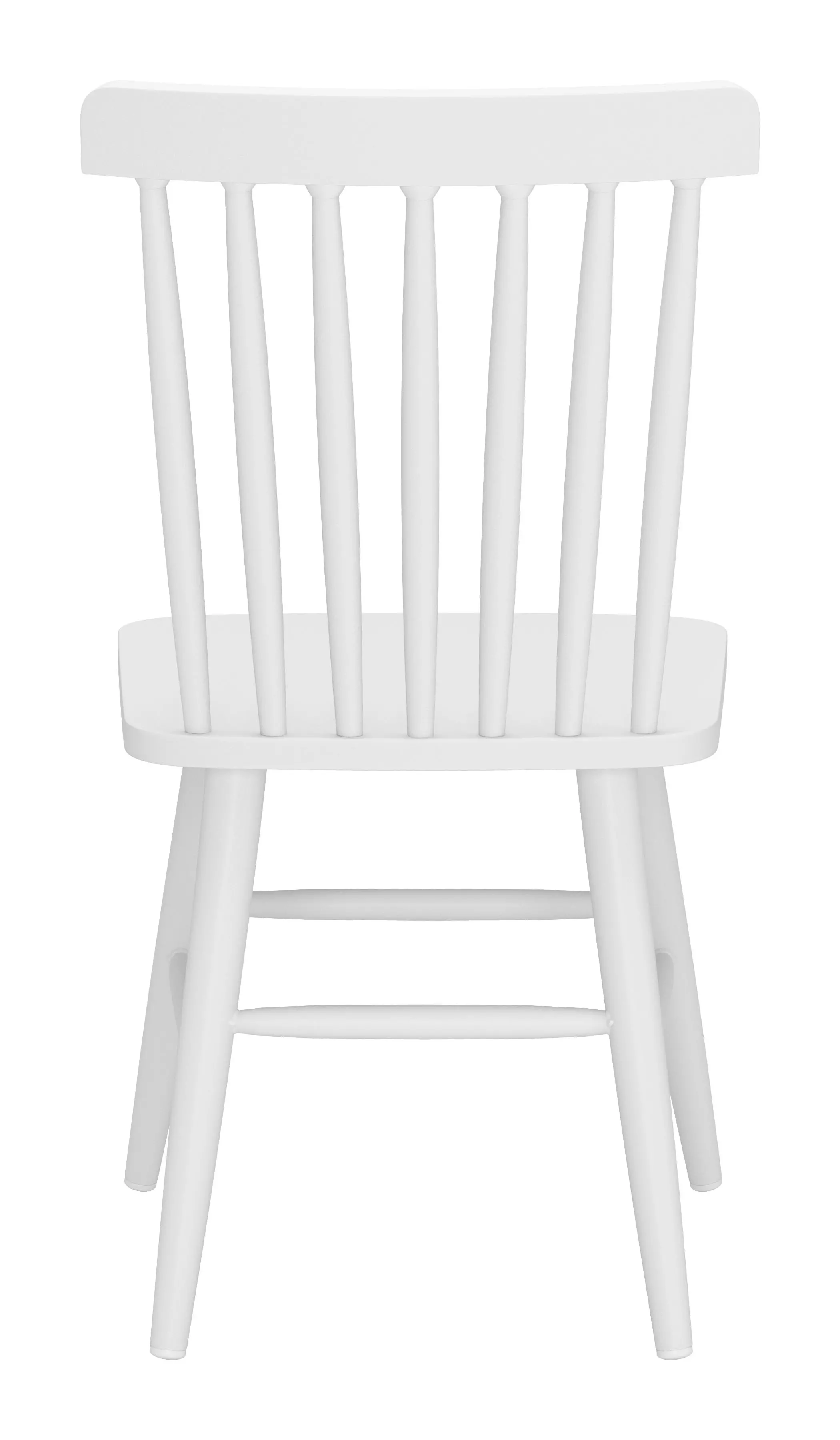 Zeilen White Metal Patio Dining Chair, Set of 2-5