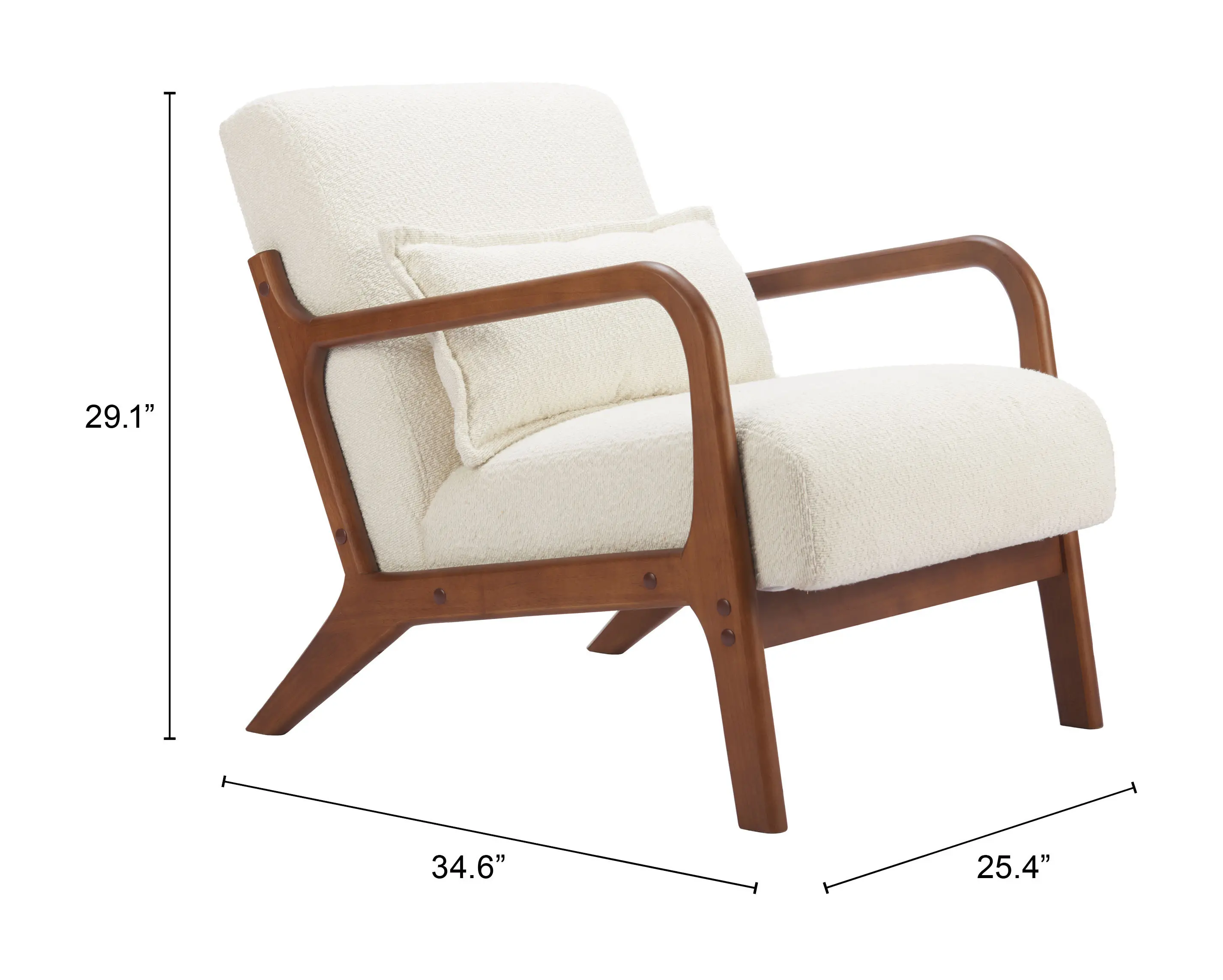 Macio Cream Accent Chair-6