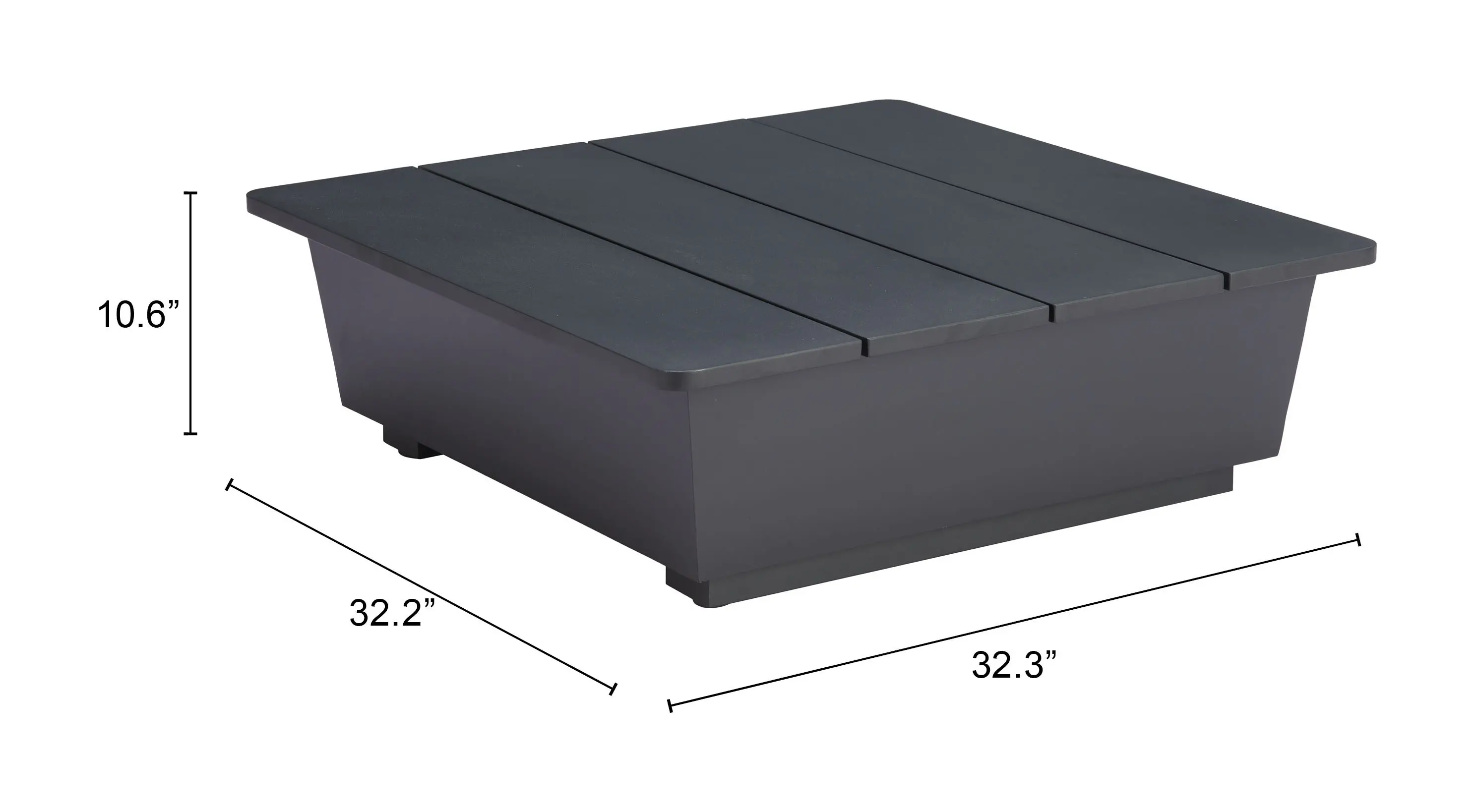 Tien Black Outdoor Side Table-3