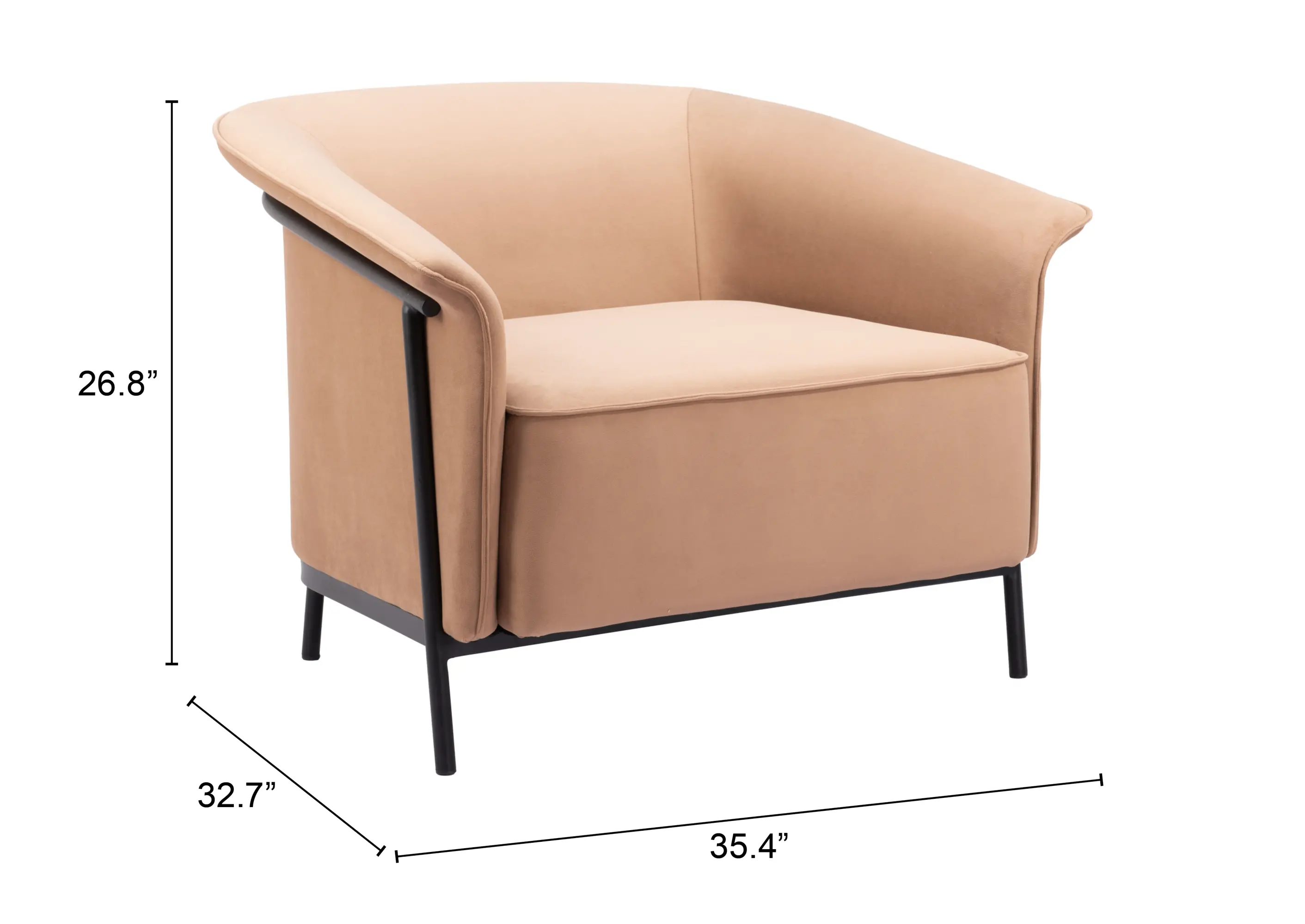 Burry Tan Accent Chair-6