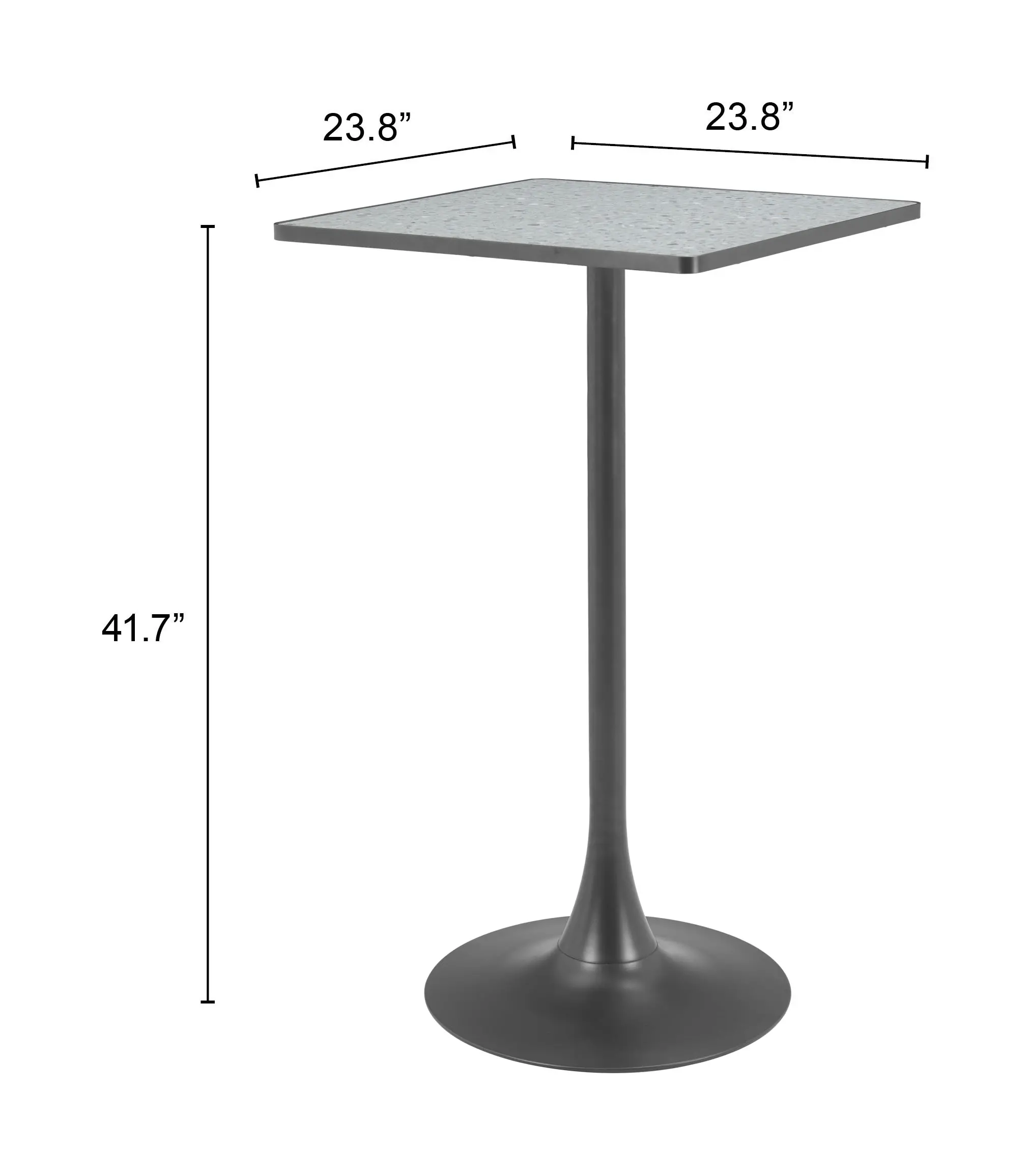 Spot Gray and Black Bar Table-4
