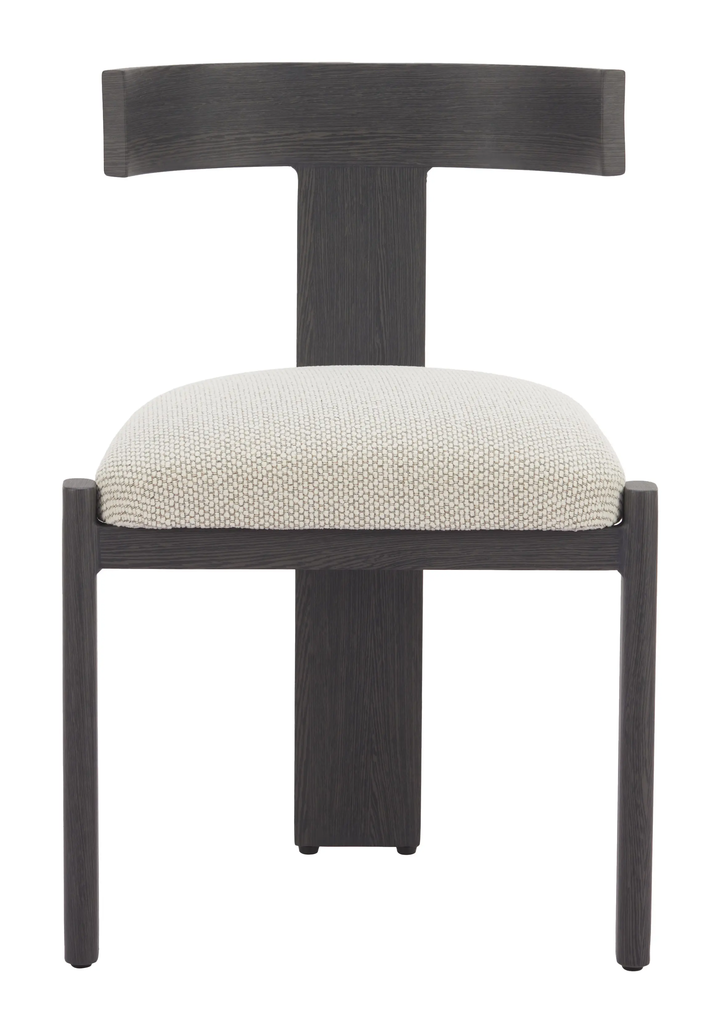 Tiana Black and Beige Outdoor Dining Chair-3
