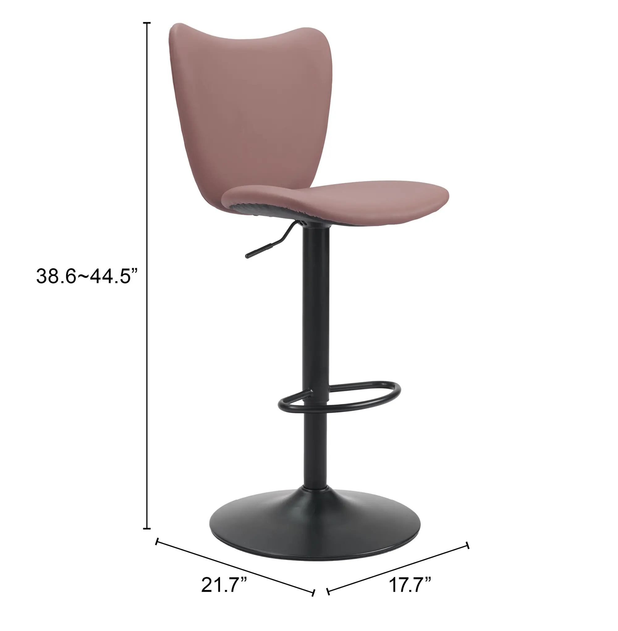 Elevate Brown Barstool, Set of 2-6