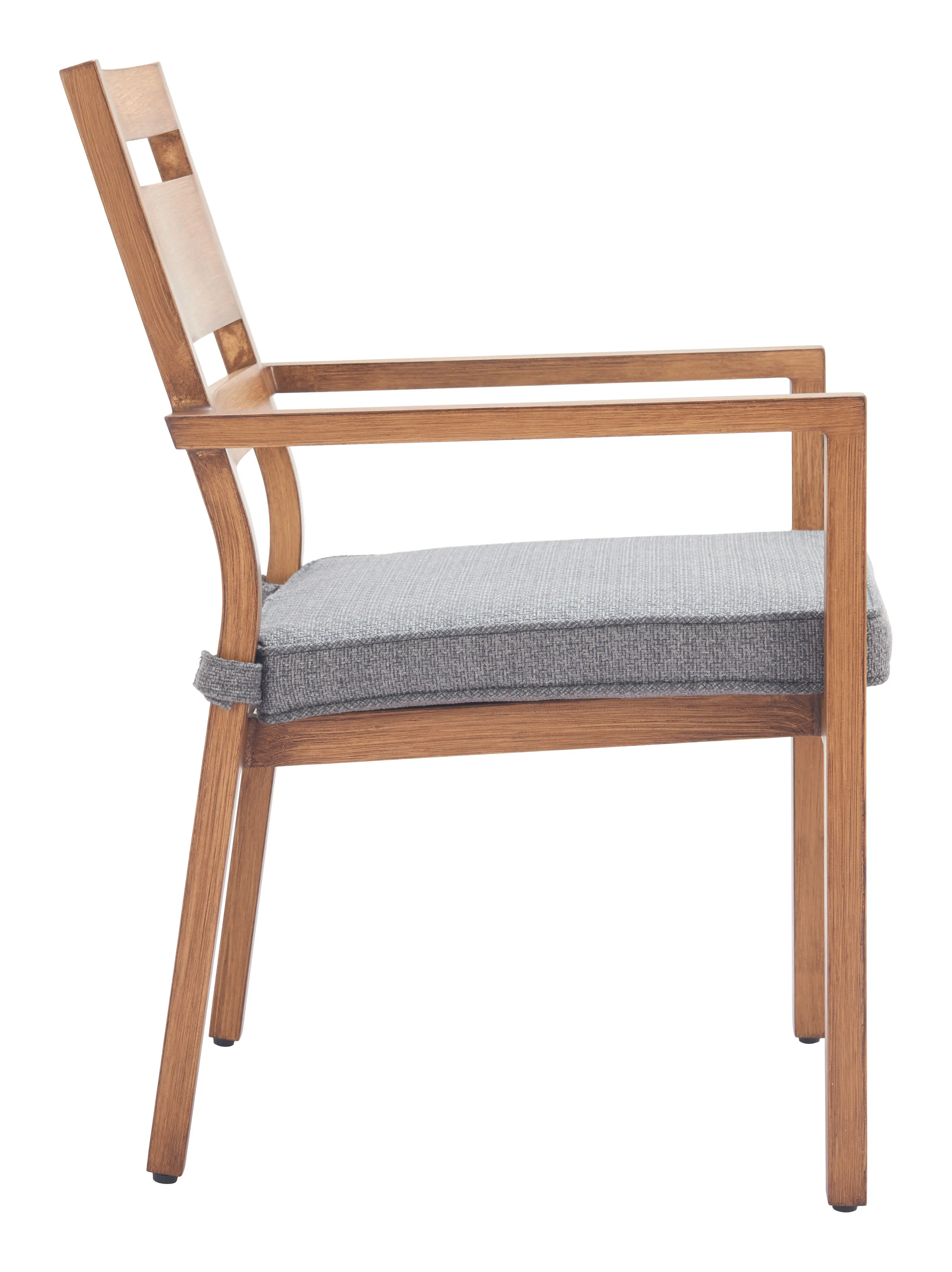 Rader Gray and Natural Finish Dining Chair, Set of 2-4