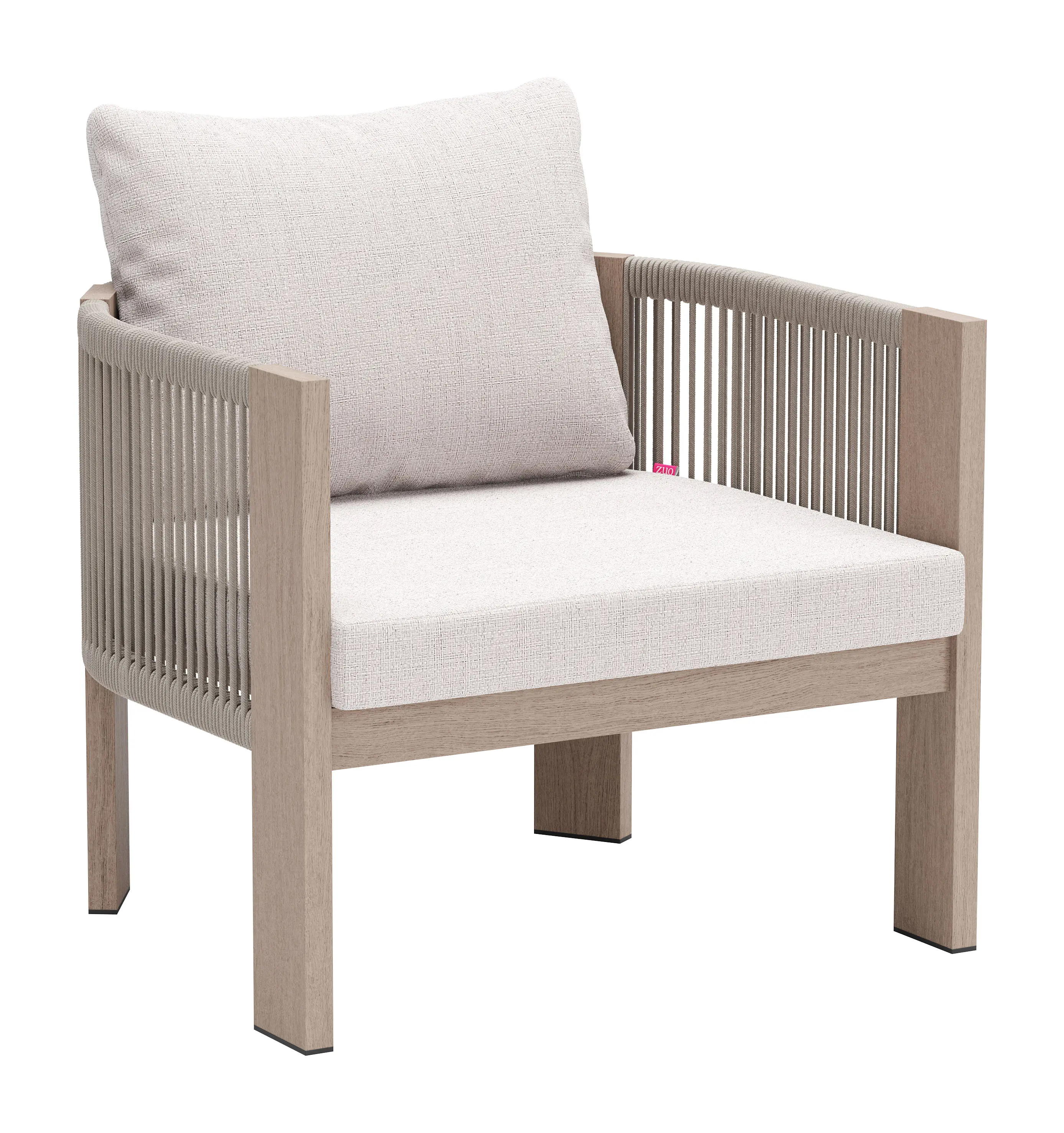 Rebel Beige Patio Accent Chair-1