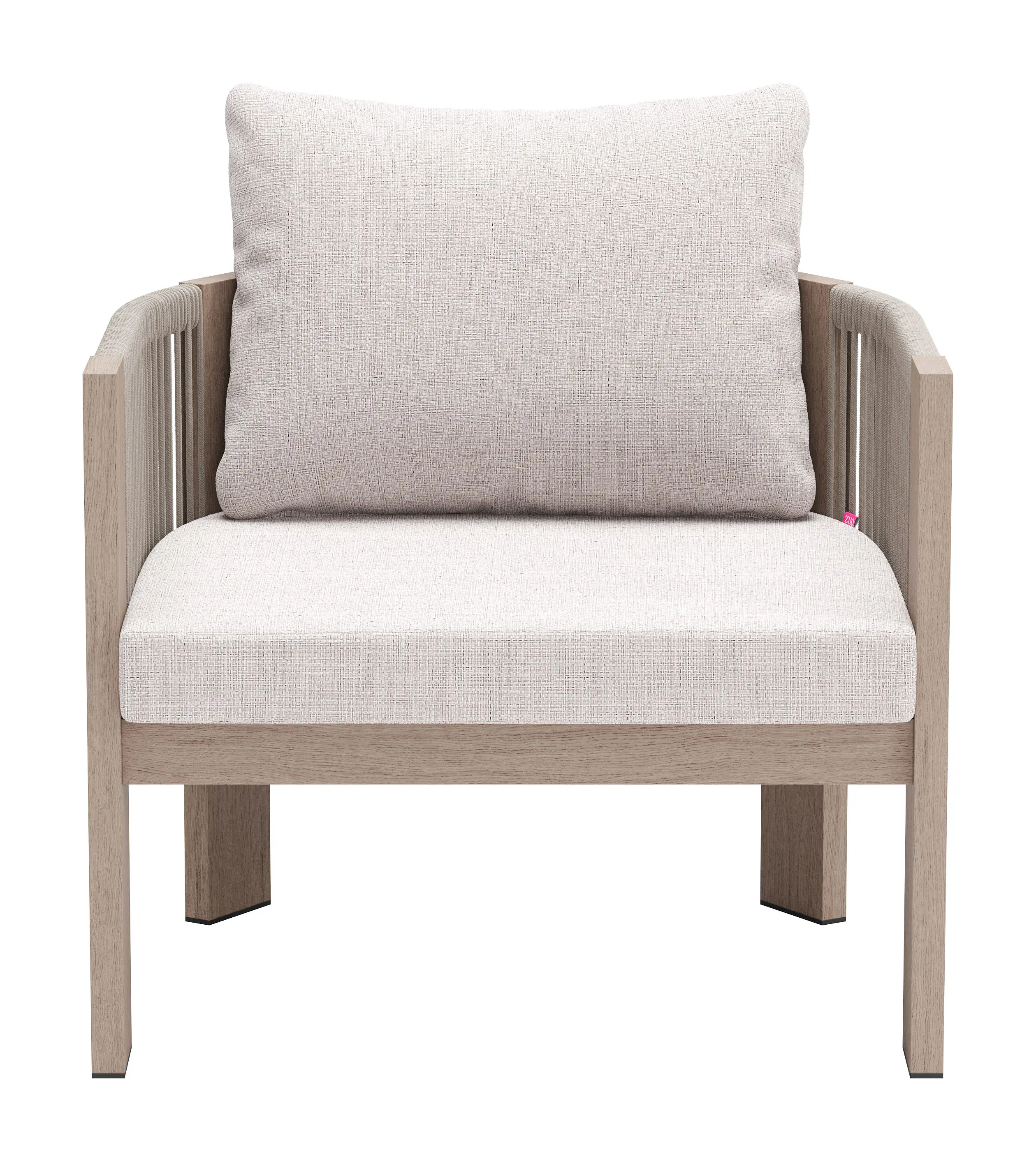 Rebel Beige Patio Accent Chair-4