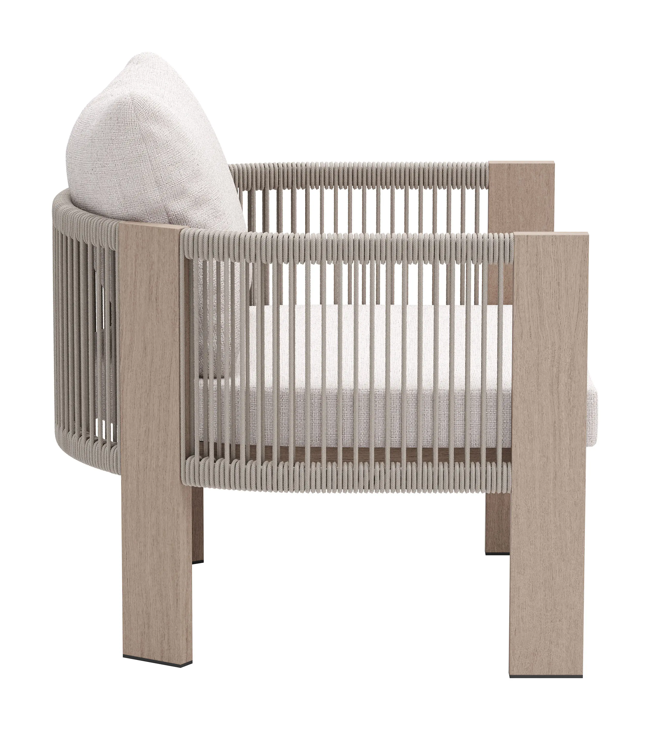 Rebel Beige Patio Accent Chair-5
