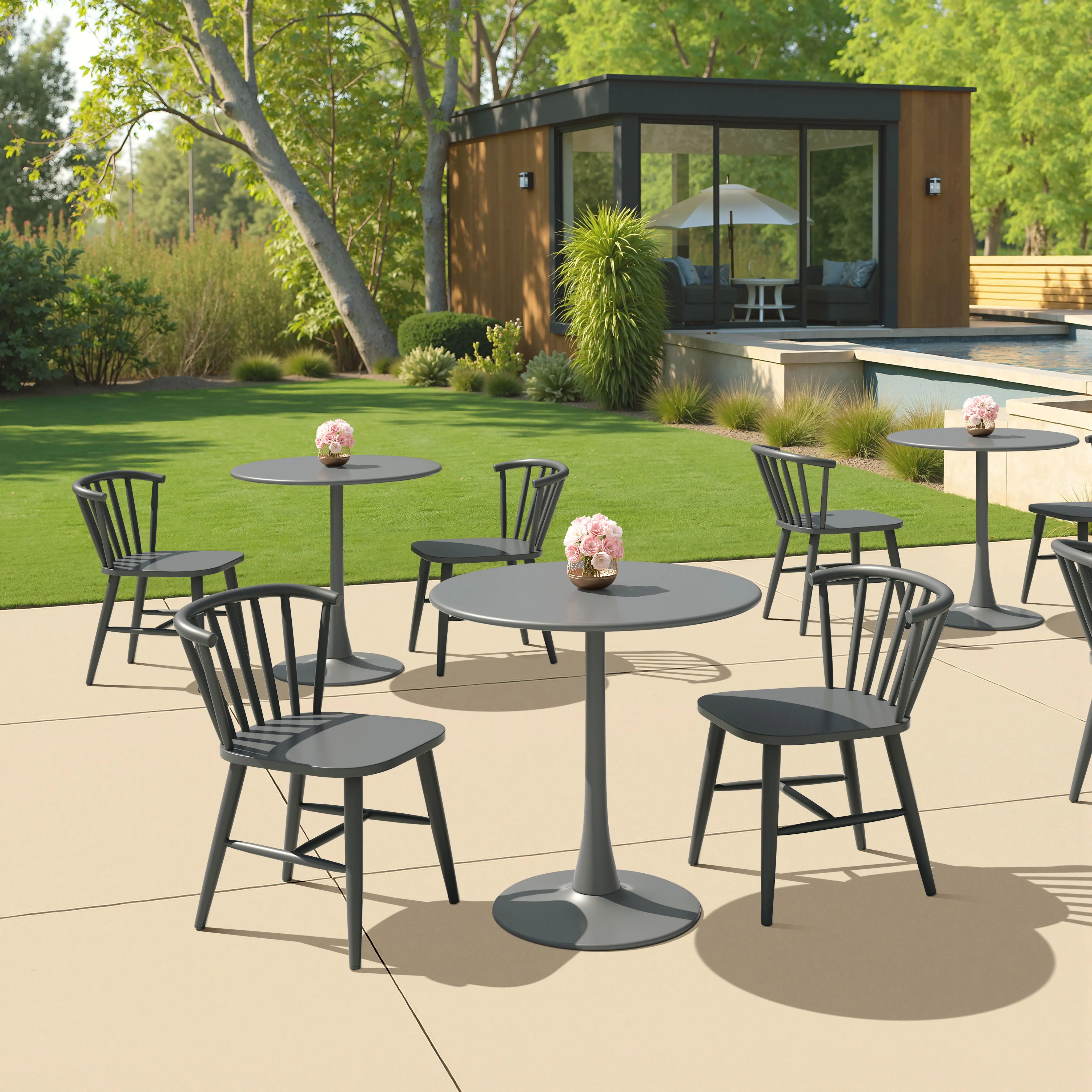 Shio Black Patio Dining Chair-2
