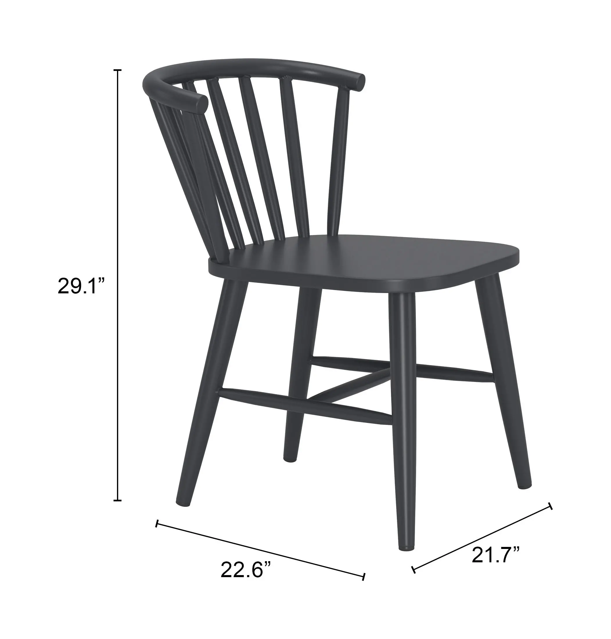 Shio Black Patio Dining Chair-6
