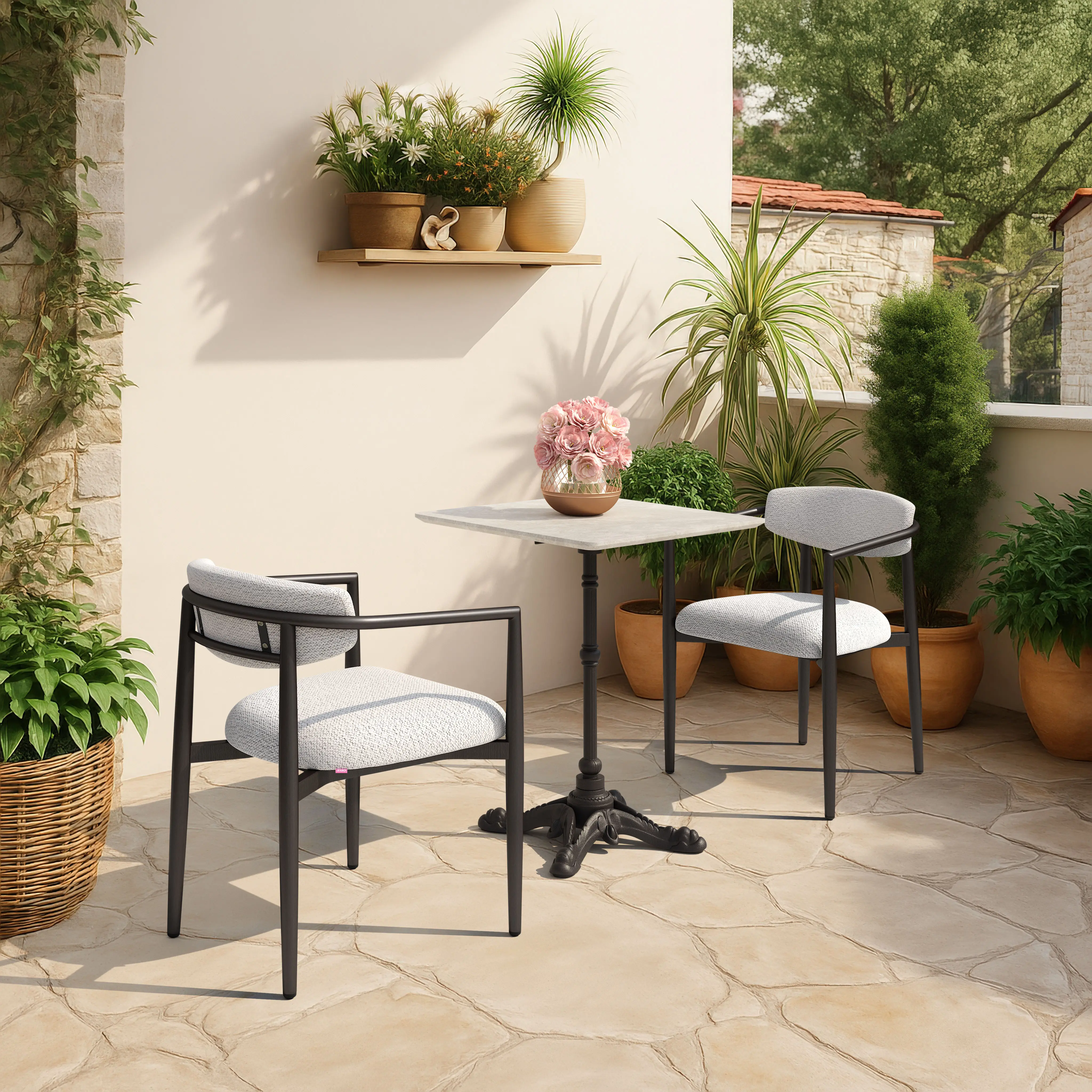 Midori White Dining Chair-2