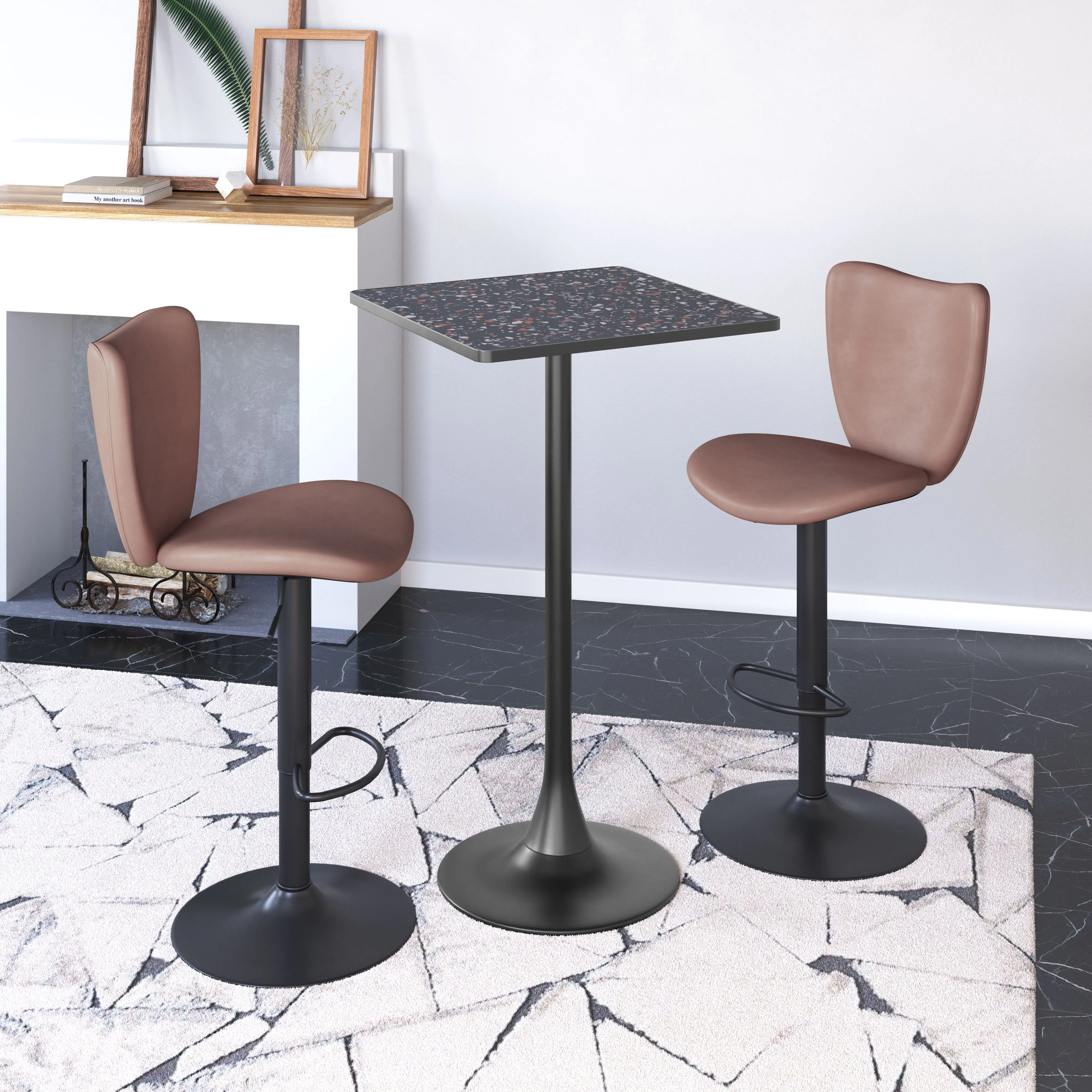 Spot Black Bar Table-2