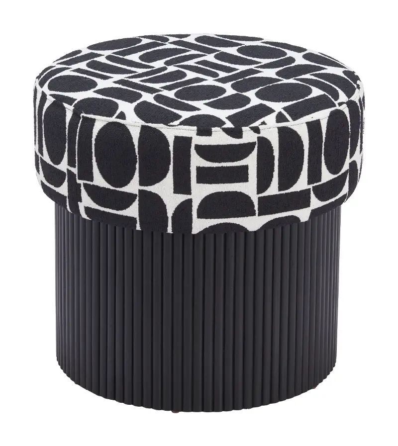 Boto Geometric Storage Ottoman