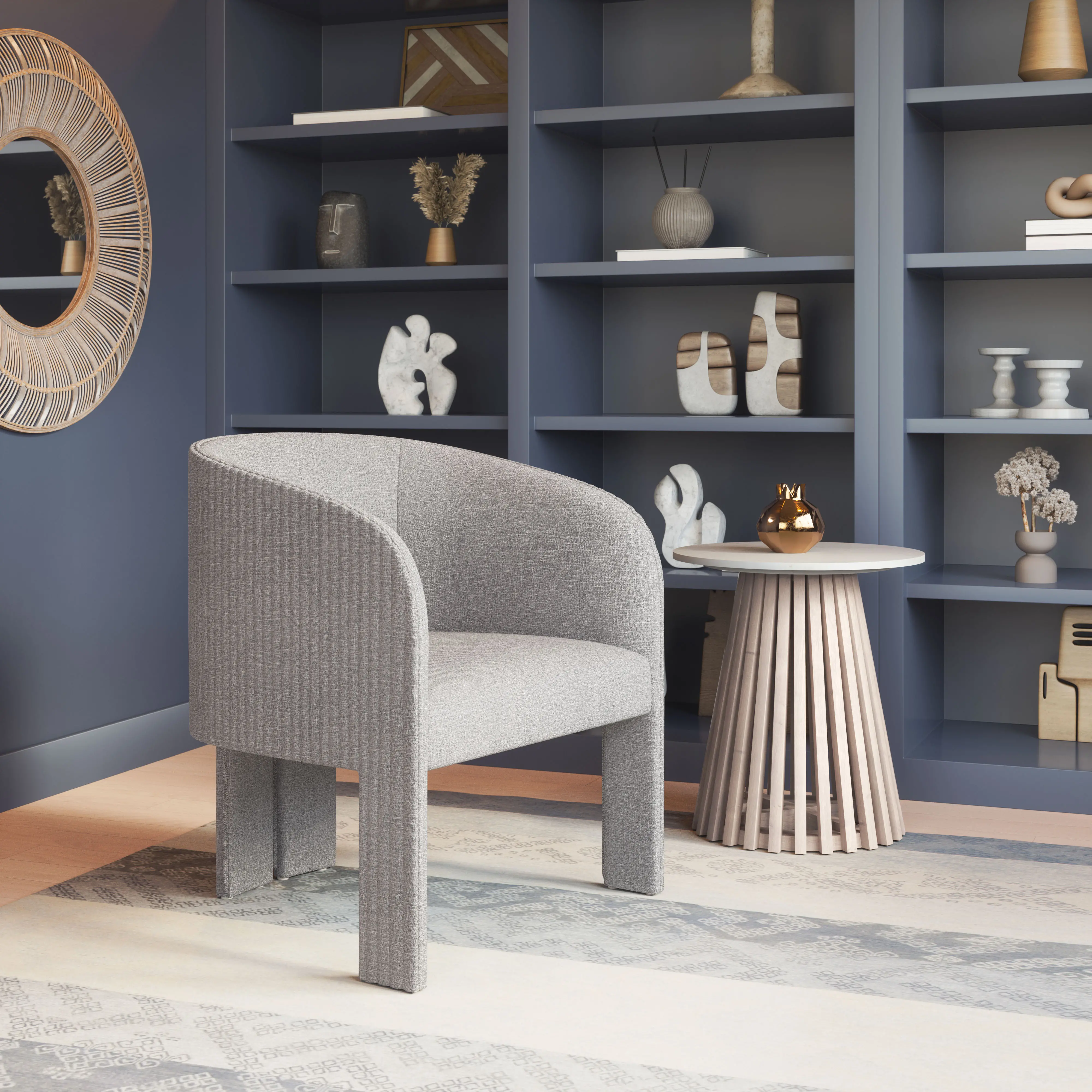 Hull Gray Accent Chair-2