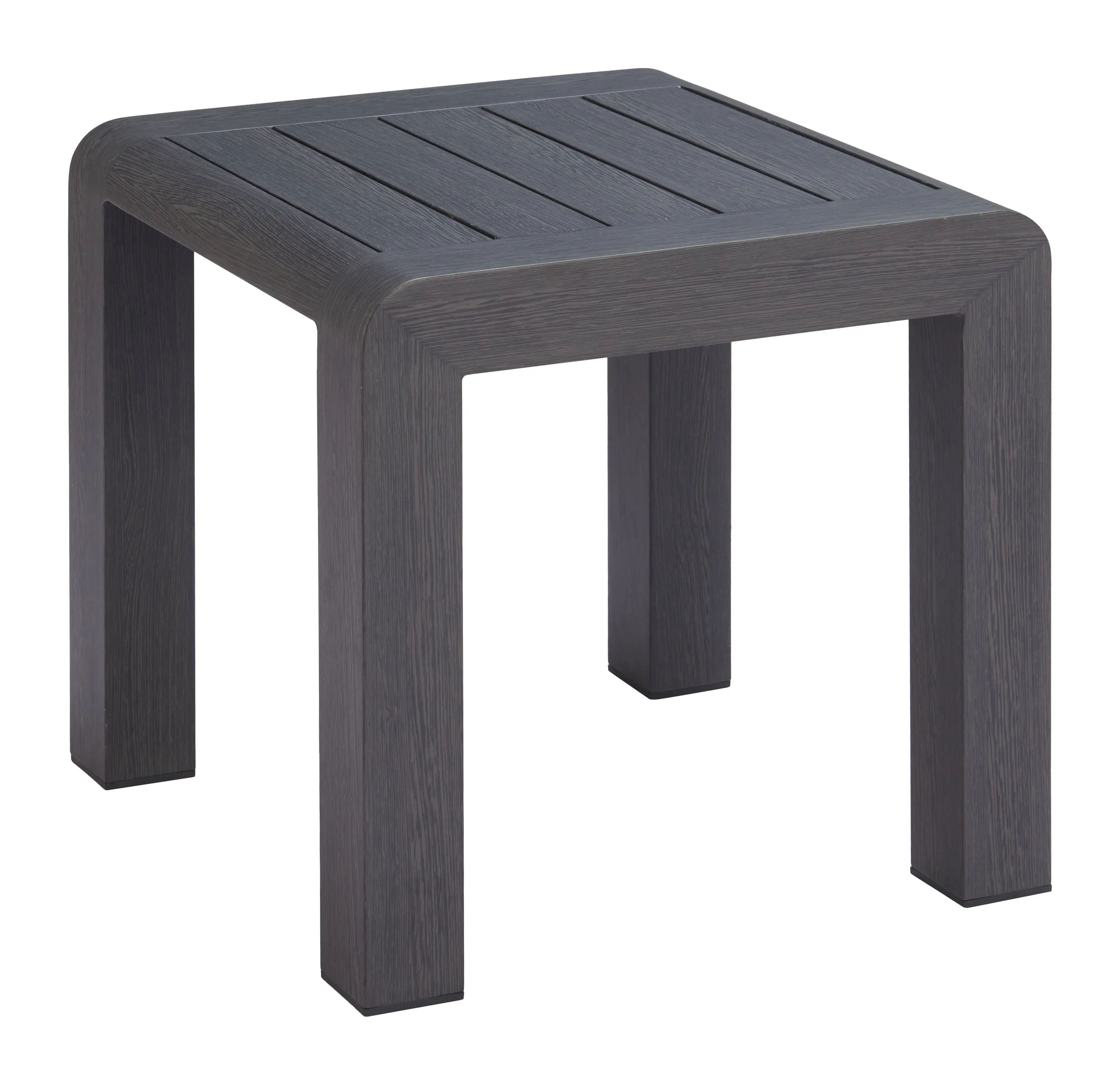 Rolig Black Patio Side Table-1