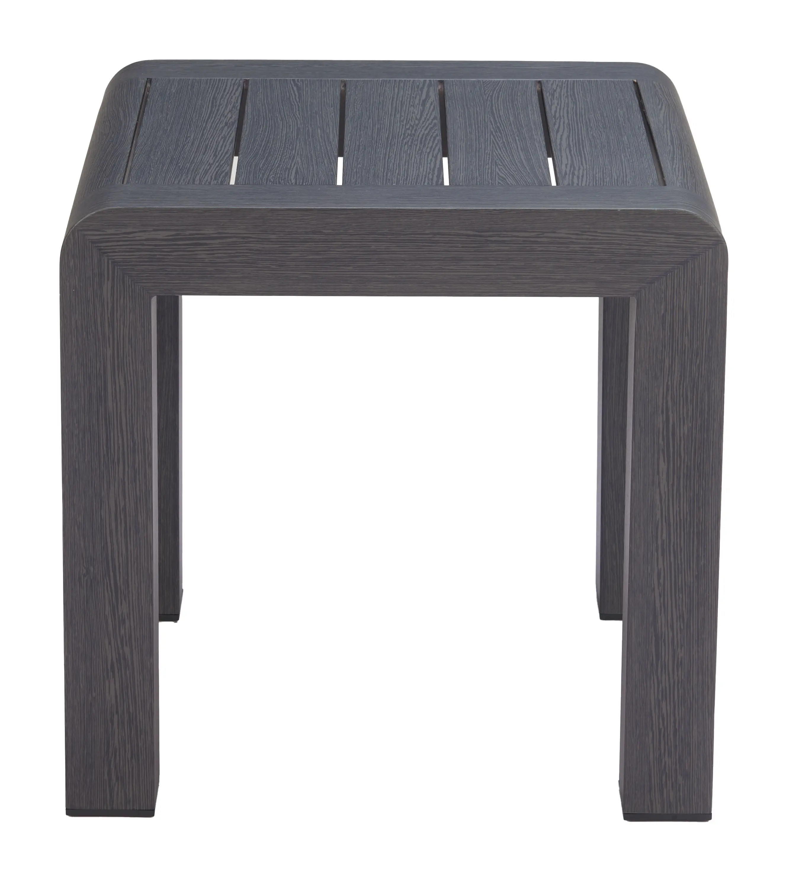 Rolig Black Patio Side Table-4