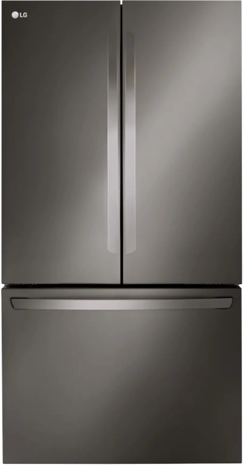 LG 27 Cu Ft French Door Refrigerator - Counter Depth Black Stainless