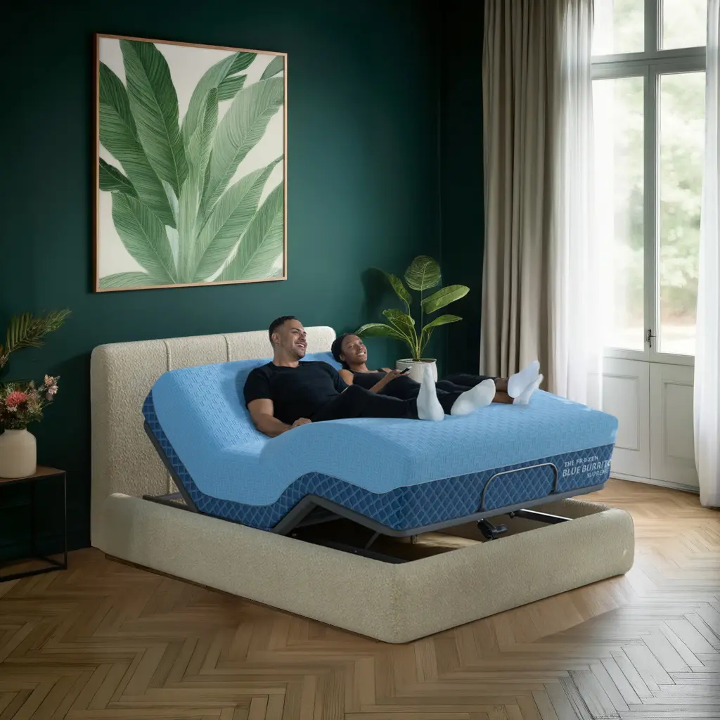 AH-BBFS-130FK Frozen Blue Burrito Supreme Hybrid Split-Head King Mattress-8